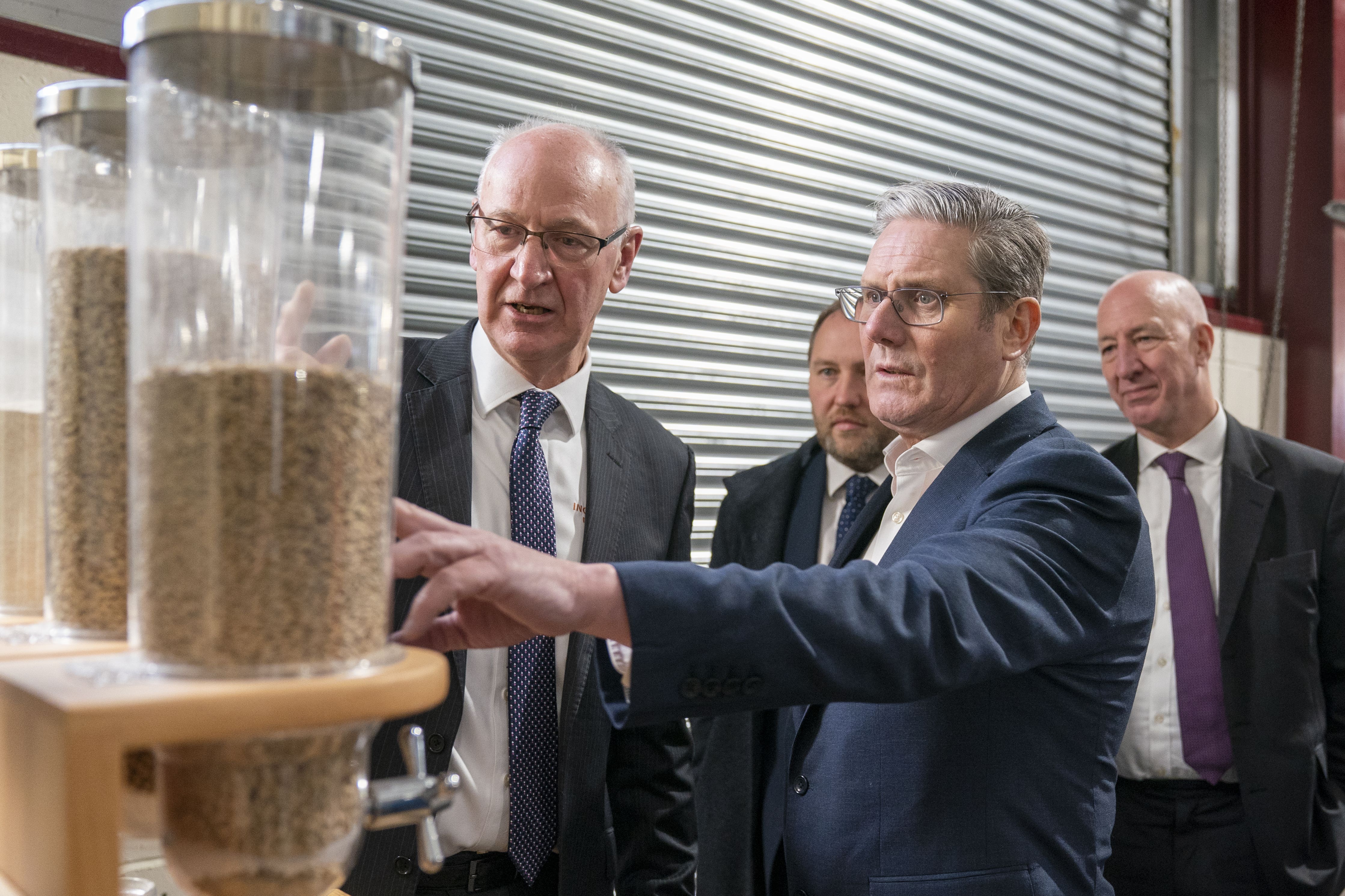 Sir Keir Starmer has visited a distillery in Fife (Jane Barlow/PA)