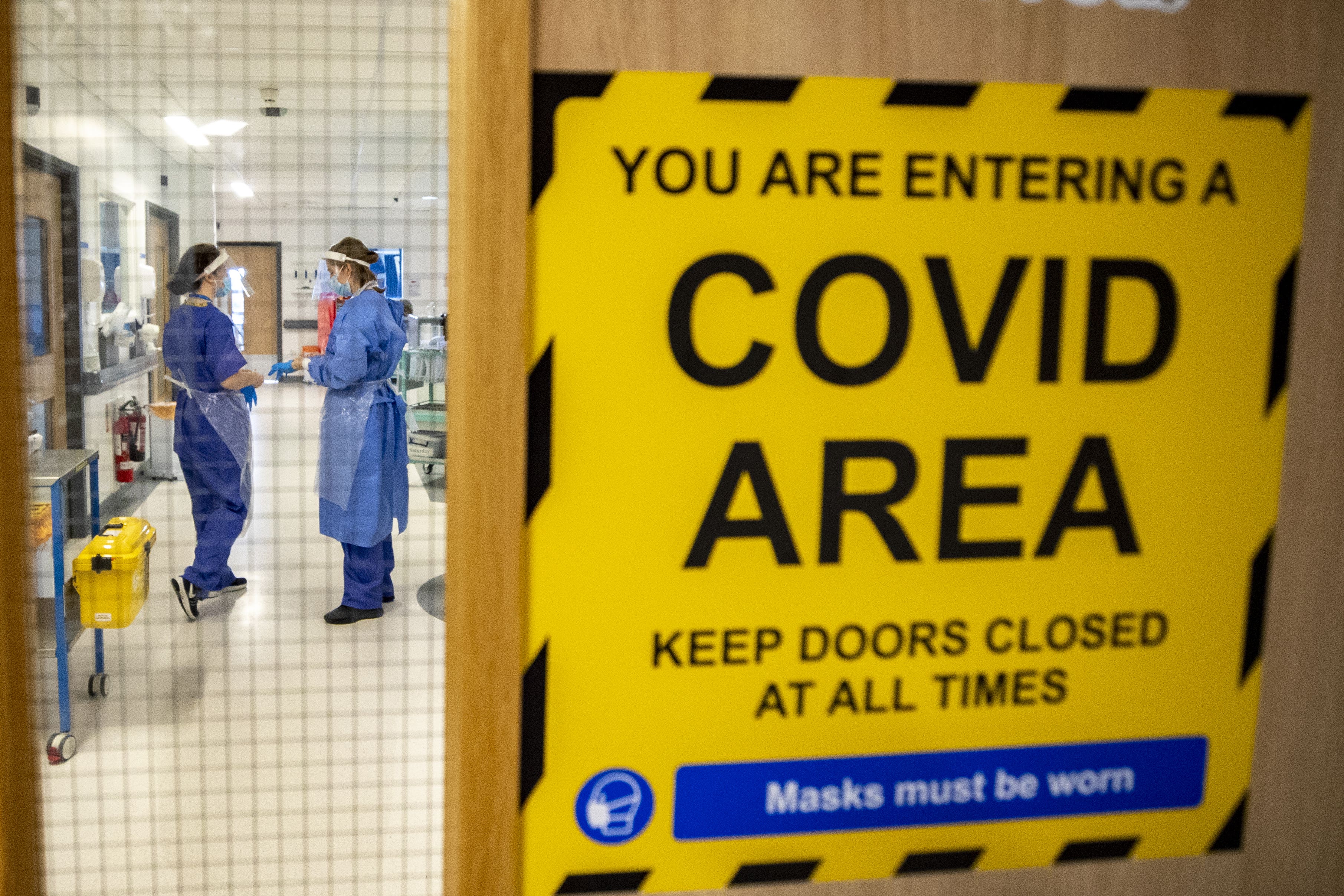 There is no sign yet of the beginning of a seasonal spike in cases of flu or Covid-19 (Peter Byrne/PA)