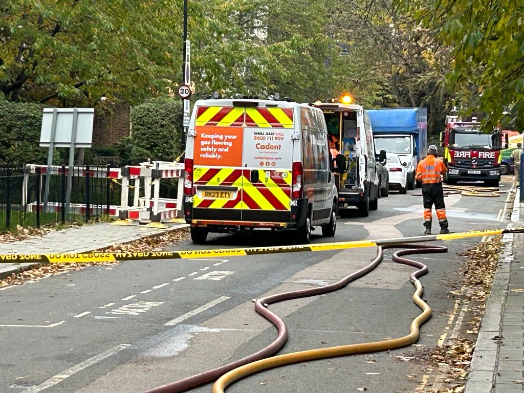 Four fire engines and 25 firefighters attended the scene at 4am on Thursday morning