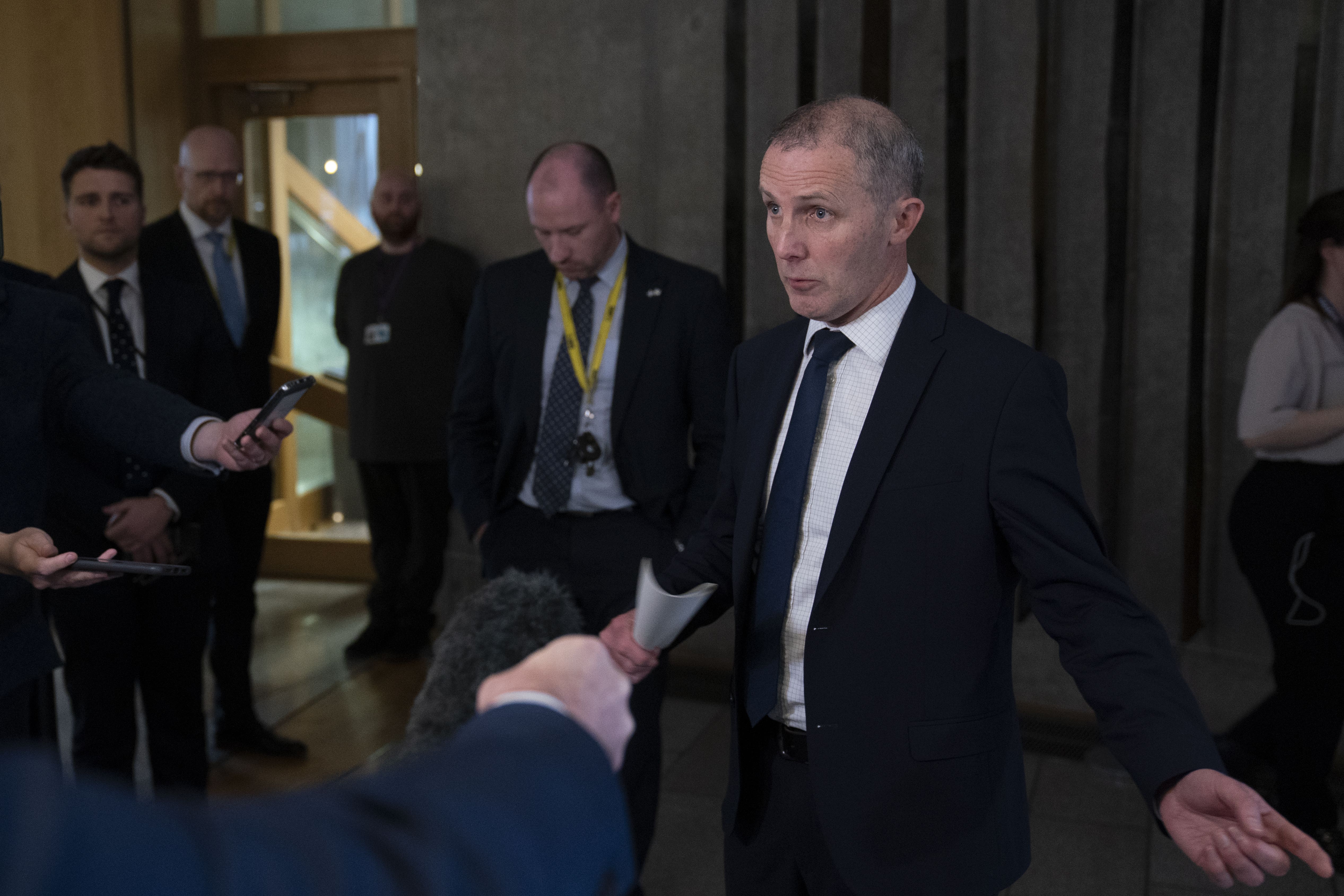 Michael Matheson gave a personal statement at Holyrood (Jane Barlow/PA)