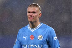 Pep Guardiola ‘hopeful’ Erling Haaland will return from injury to face Liverpool