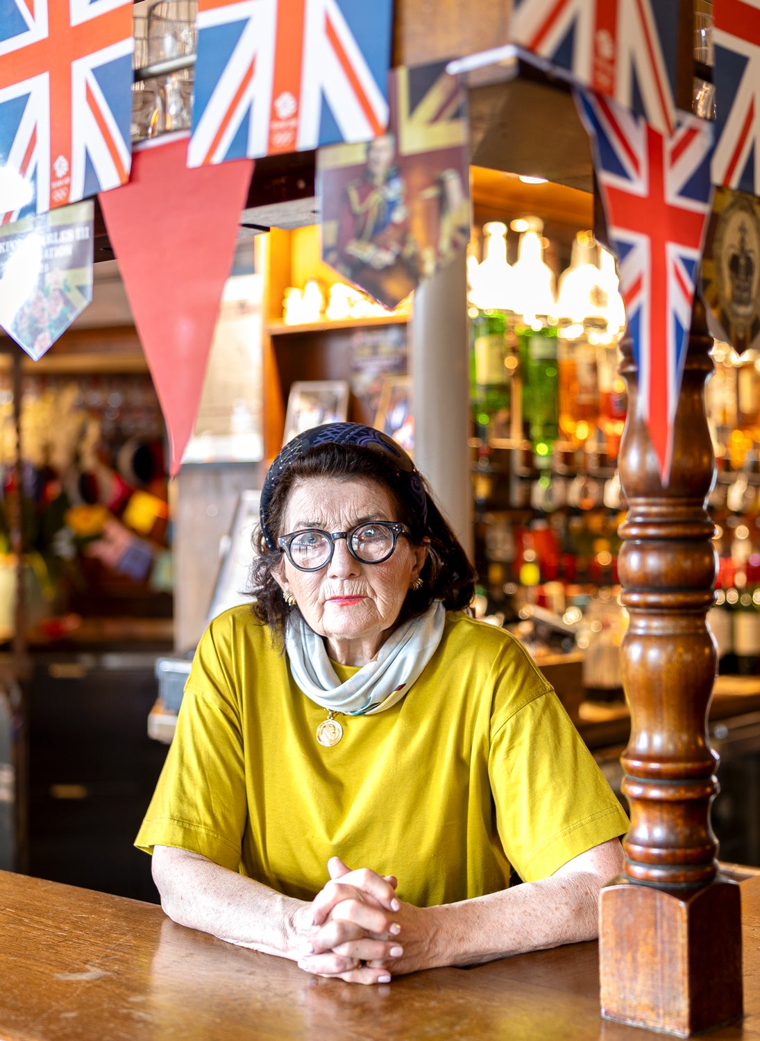 Sandra Esquilant, the landlady of The Golden Heart, Spitalfields