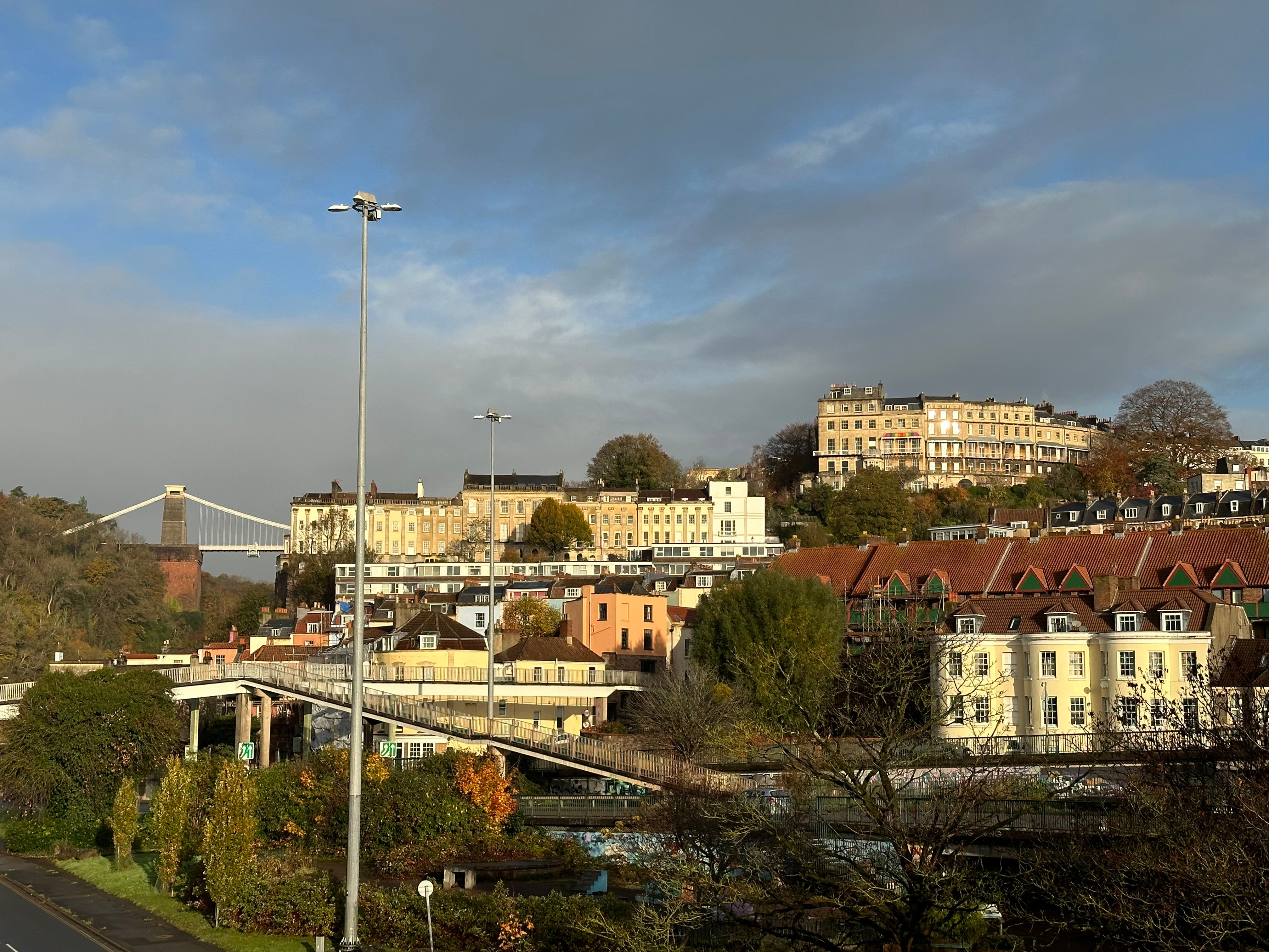 The bench is located in one Bristol’s most affluent areas