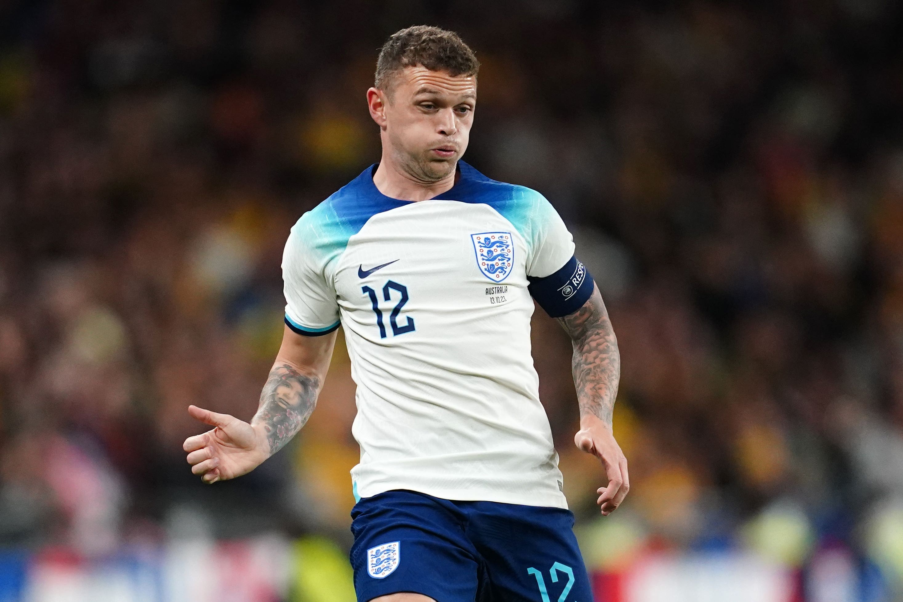 England’s Kieran Trippier is approaching a half-century of senior caps (Nick Potts/PA)