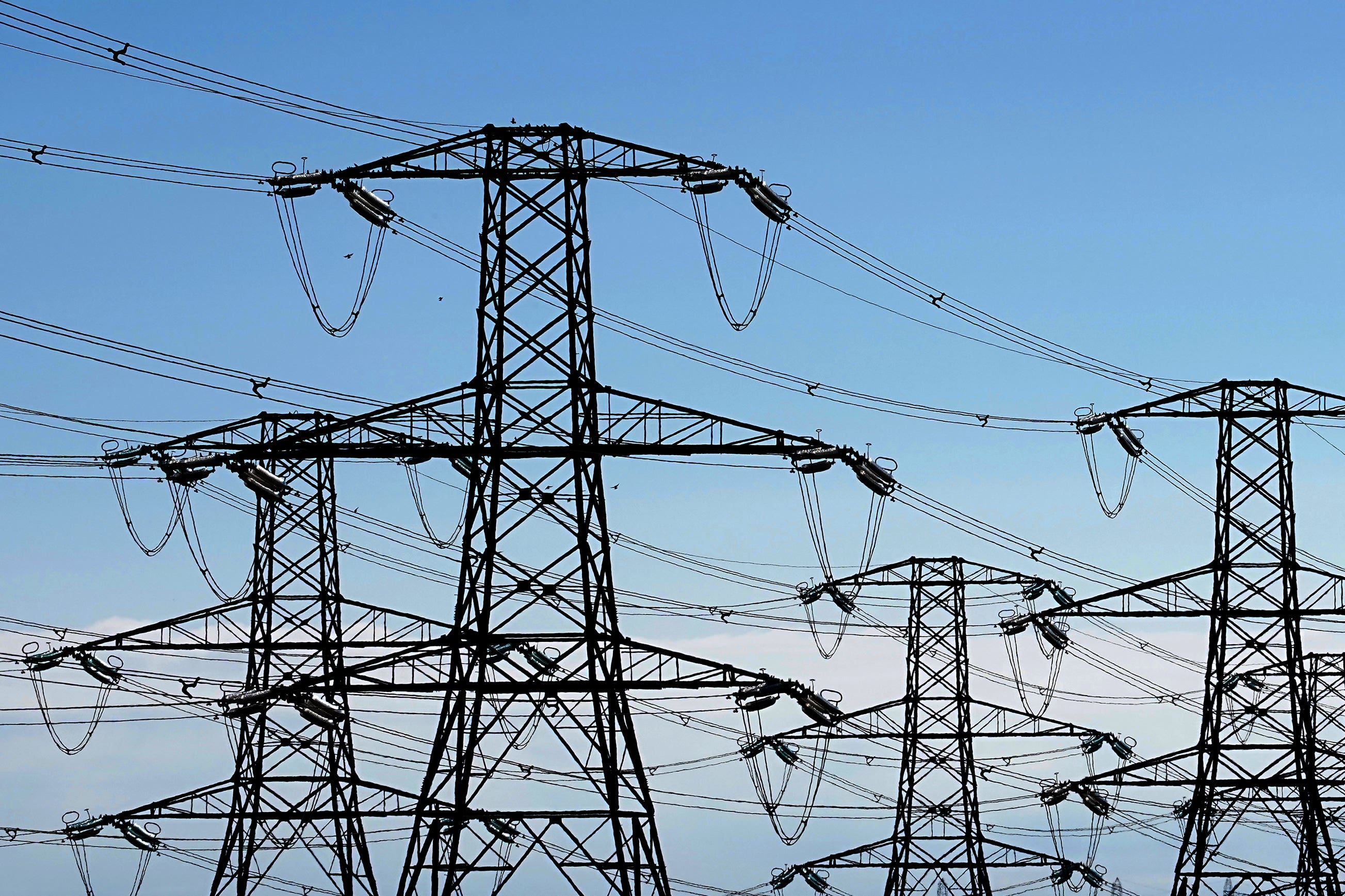 Electricity pylons (Gareth Fuller/PA)