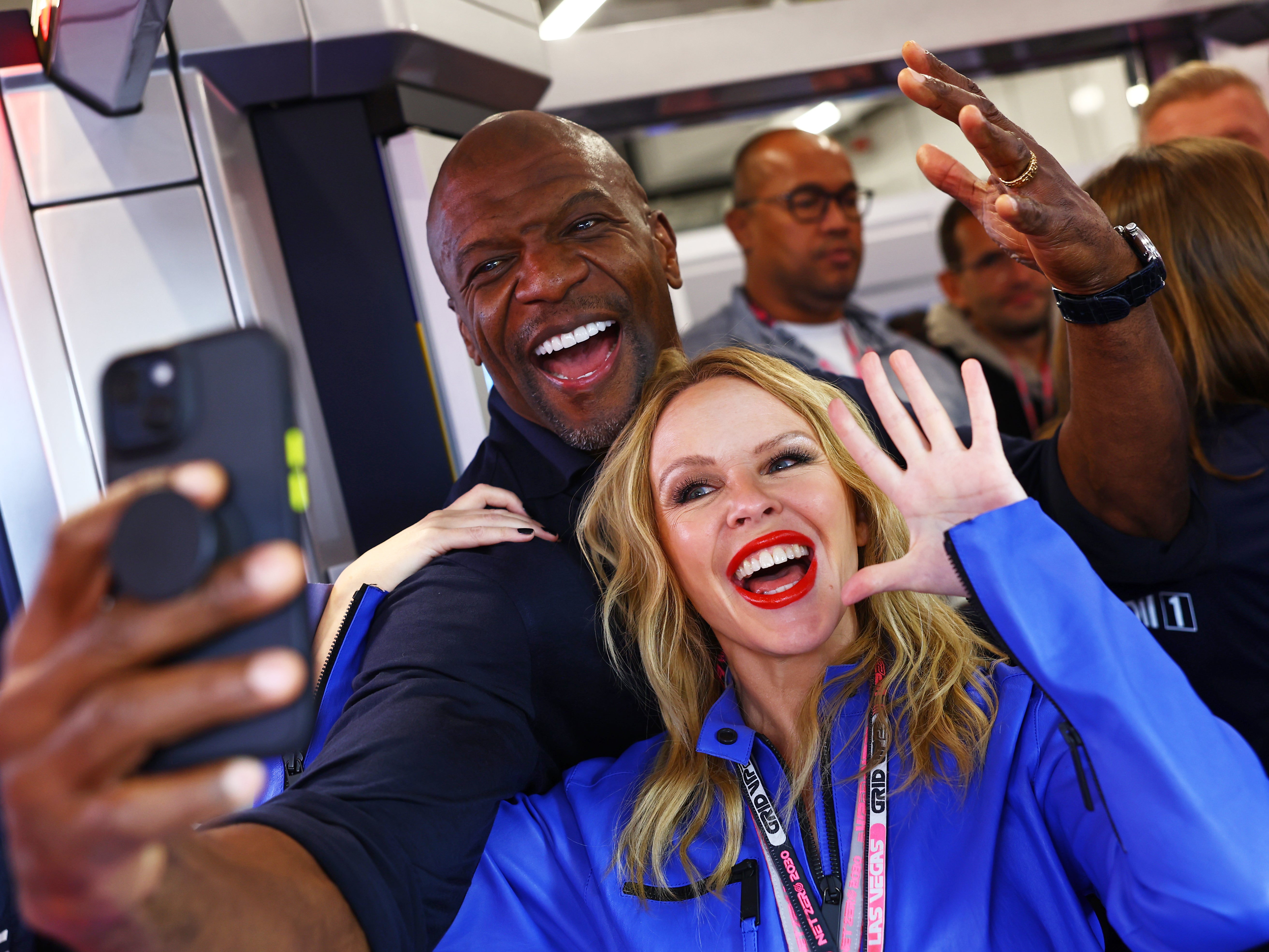 The ‘Padam Padam’ hitmaker was spotted taking selfies with ‘Brooklyn Nine-Nine’ star Terry Crews