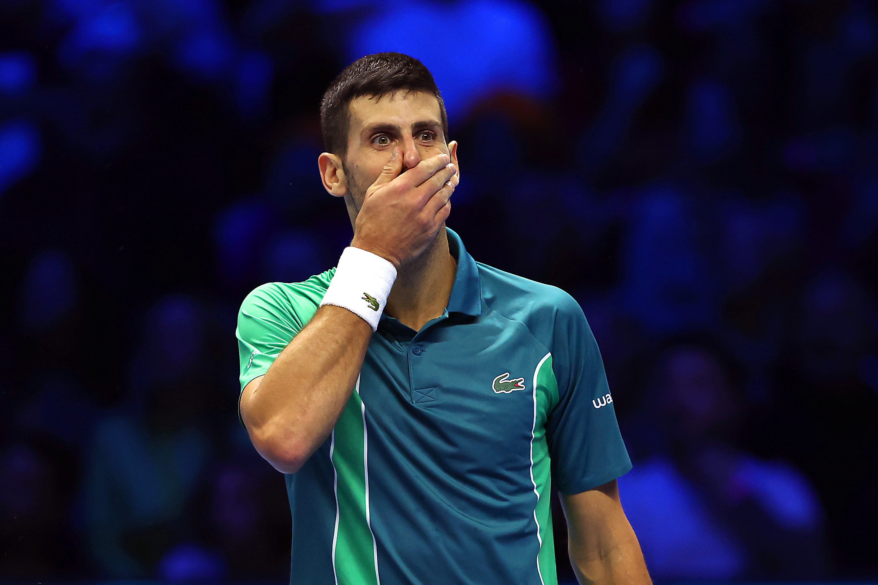 Even Djokovic could not believe that miss...