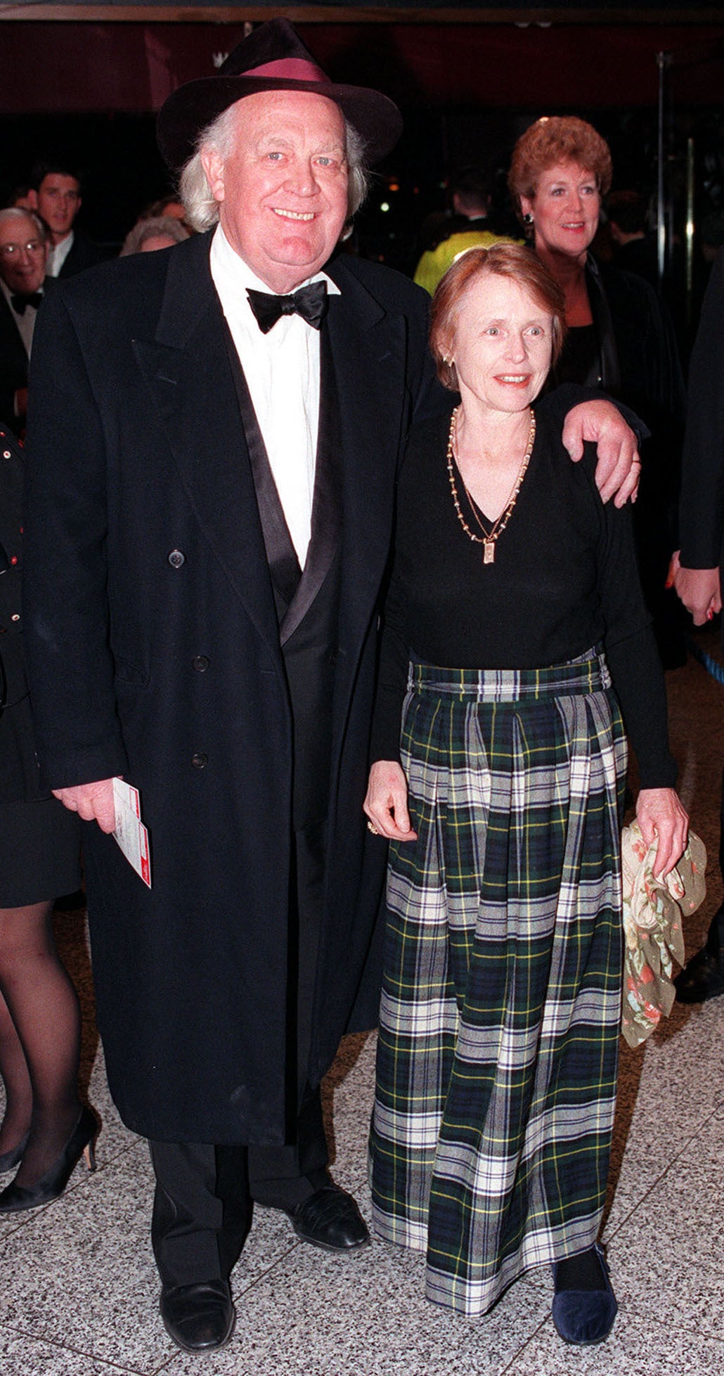 Joss Ackland with his wife Rosemary