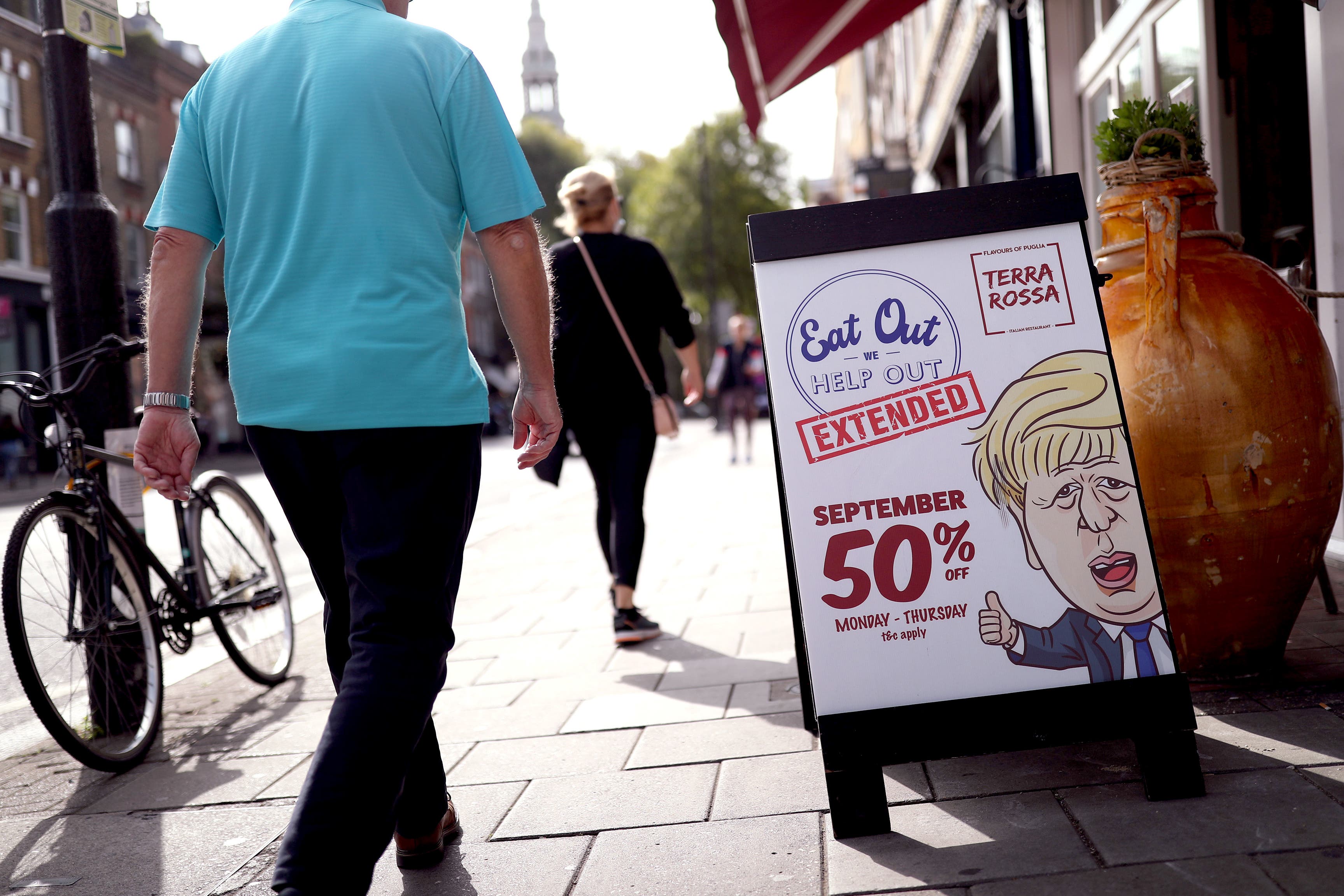 Rishi Sunak, who was then chancellor and is now Prime Minister, was behind the Eat Out To Help Out scheme, an initiative launched in August 2020 to kickstart restaurants and eateries post-lockdown (PA)