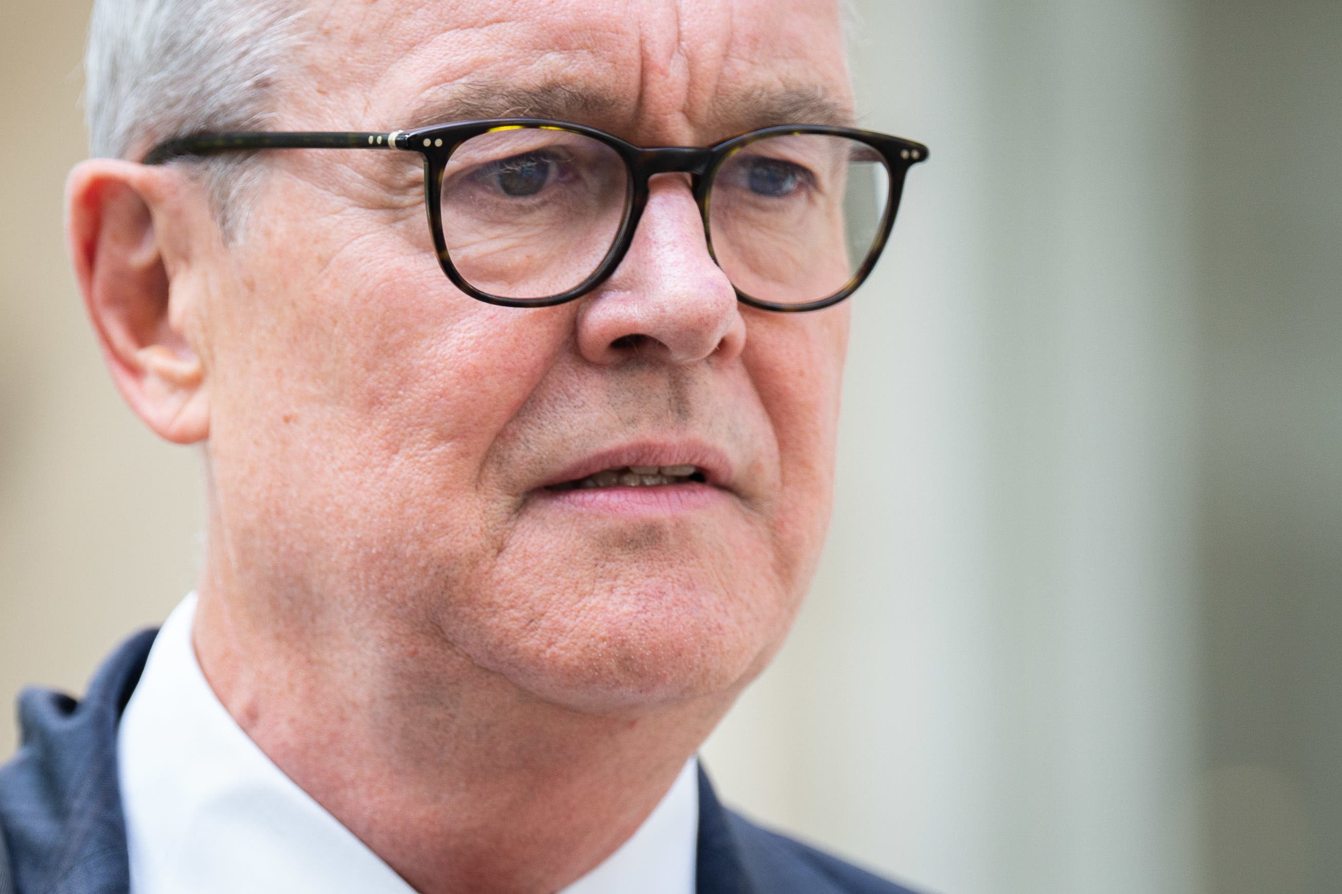 Former chief scientific adviser Sir Patrick Vallance leaves after giving evidence to the UK Covid-19 Inquiry at Dorland House in London (James Manning/PA)