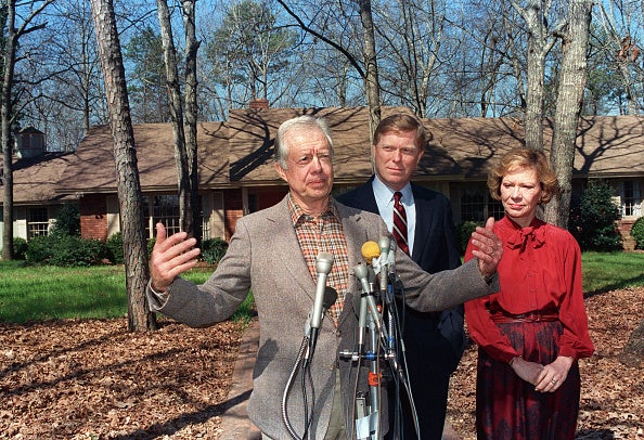 Rosalynn and Jimmy Carter in 1988