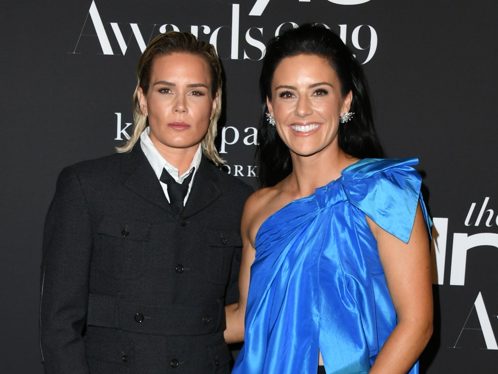 Ashlyn Harris (left) and Ali Krieger in 2019