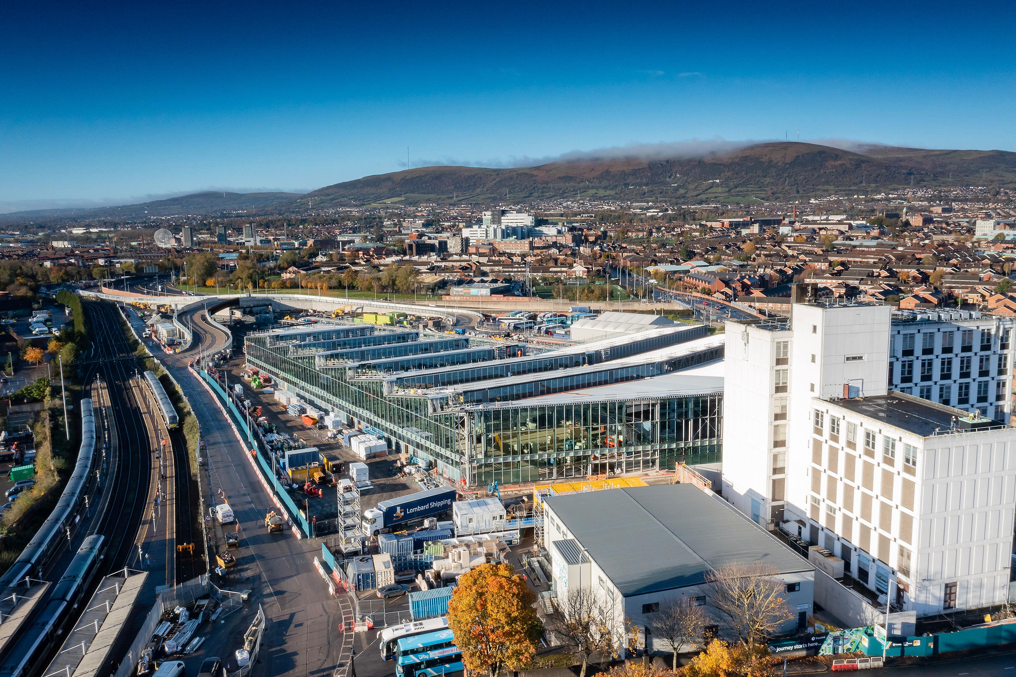 A plan for the new Belfast Grand Central Station (Translink/PA)