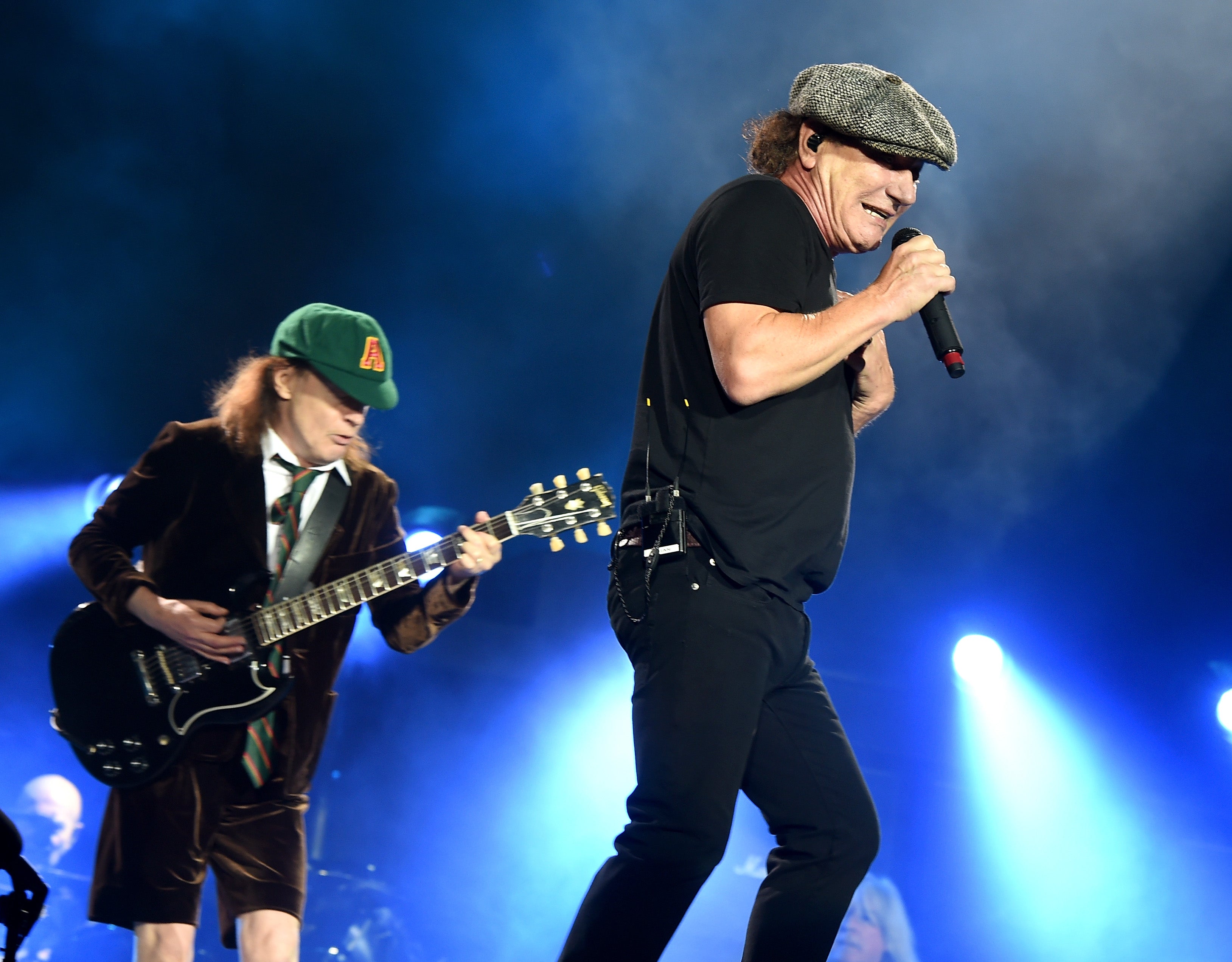 Angus Young and Brian Johnson of AC/DC