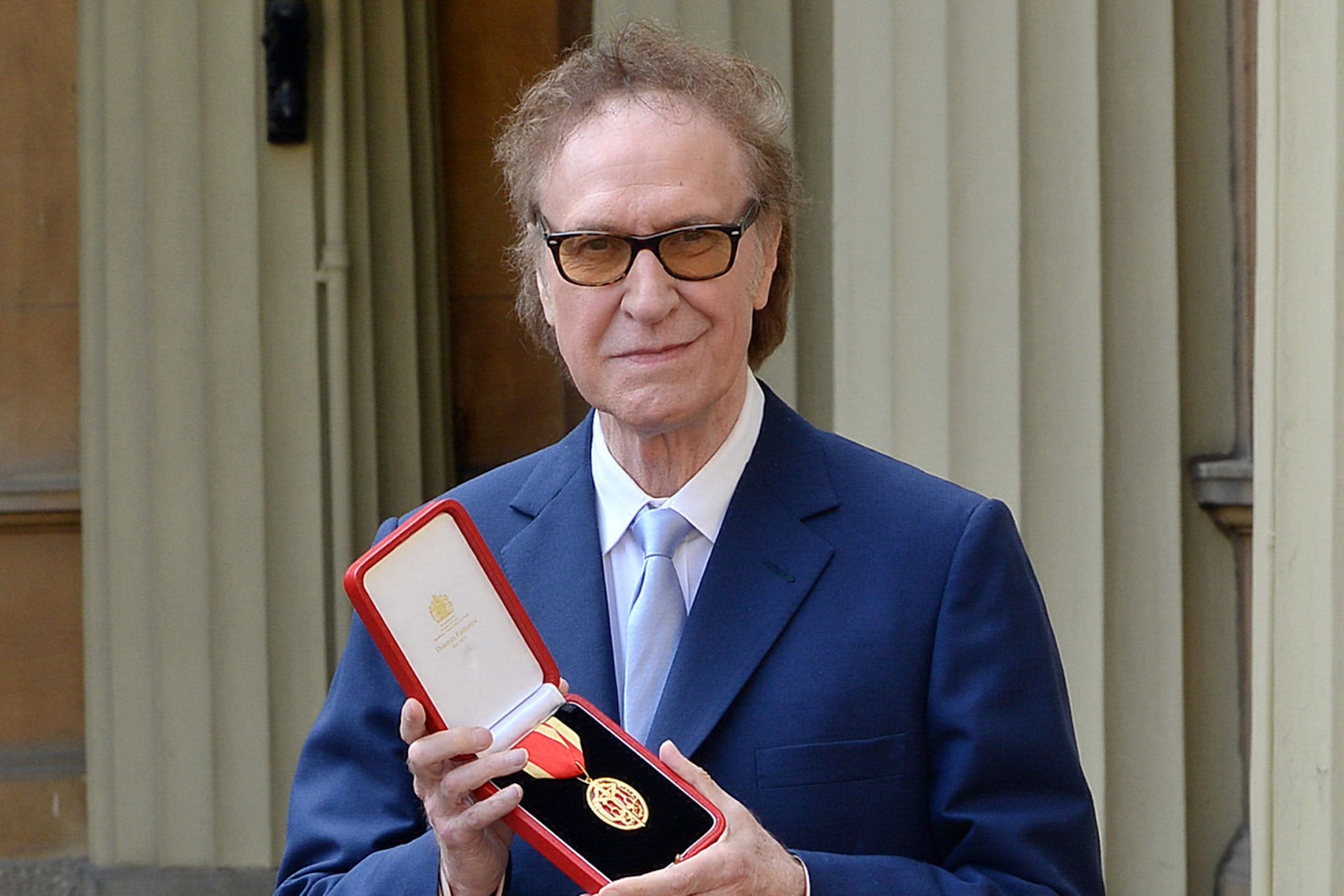 The Kinks’ Sir Ray Davies after he was knighted by the Prince of Wales in recognition for his service to the arts, at Buckingham Palace in 2017