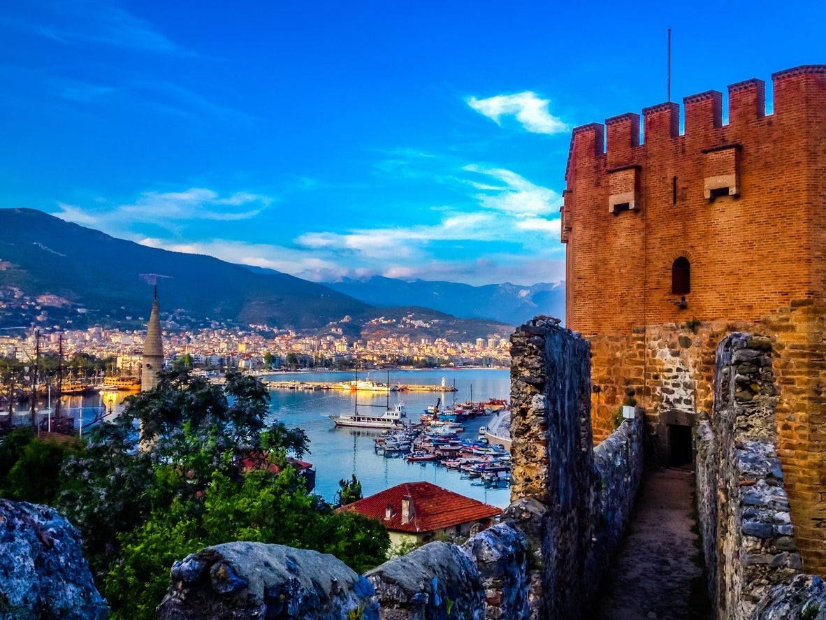 Alanya sits between mountains and the sea