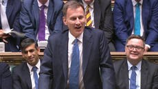 Autumn statement – latest: Hunt under fire over record tax cut claim as experts say they are still going up