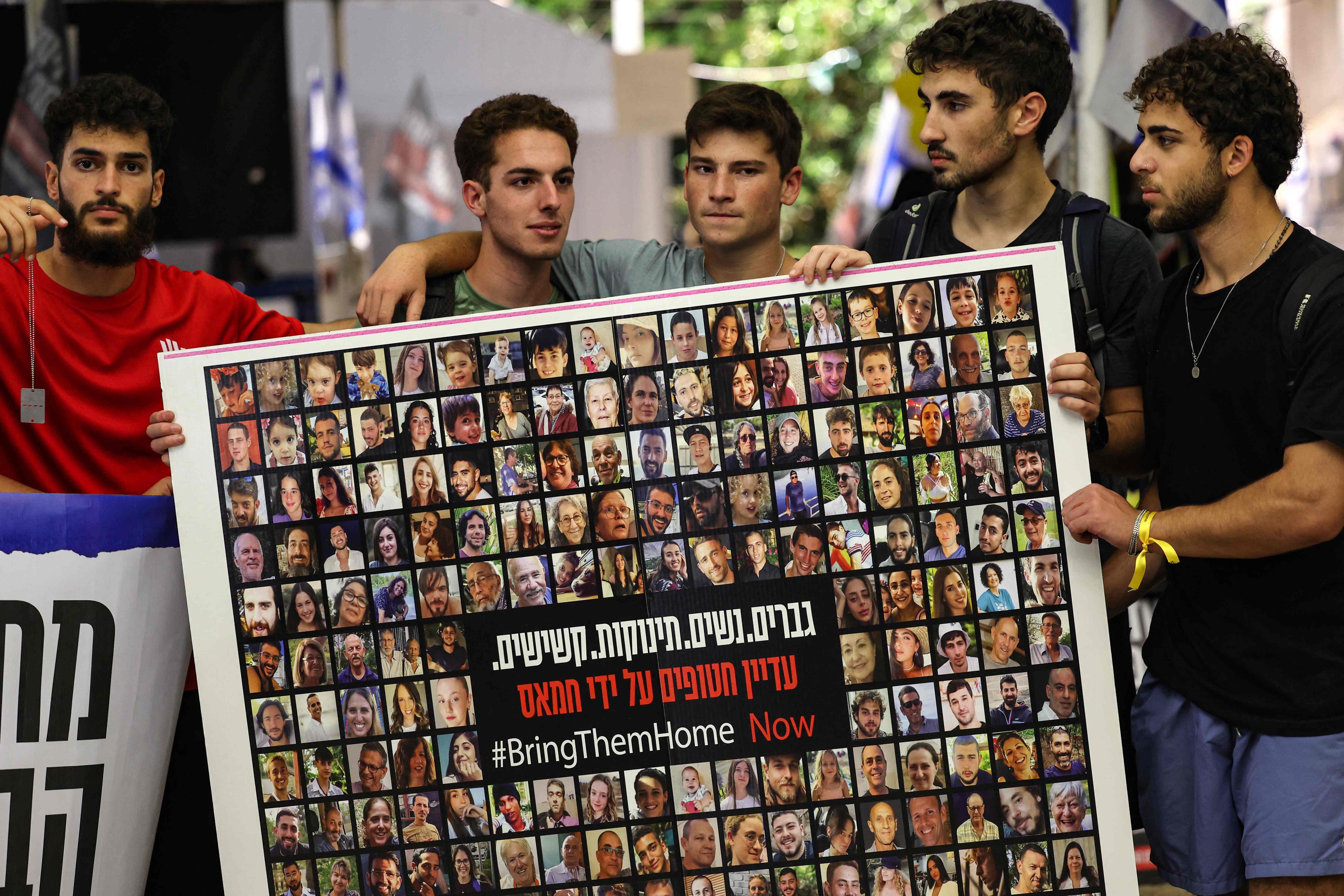 Relatives and friends of Israeli hostages held in Gaza have protested for their release for weeks