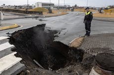 Huge search for man who fell into crack that opened in Grindavik after Iceland earthquakes