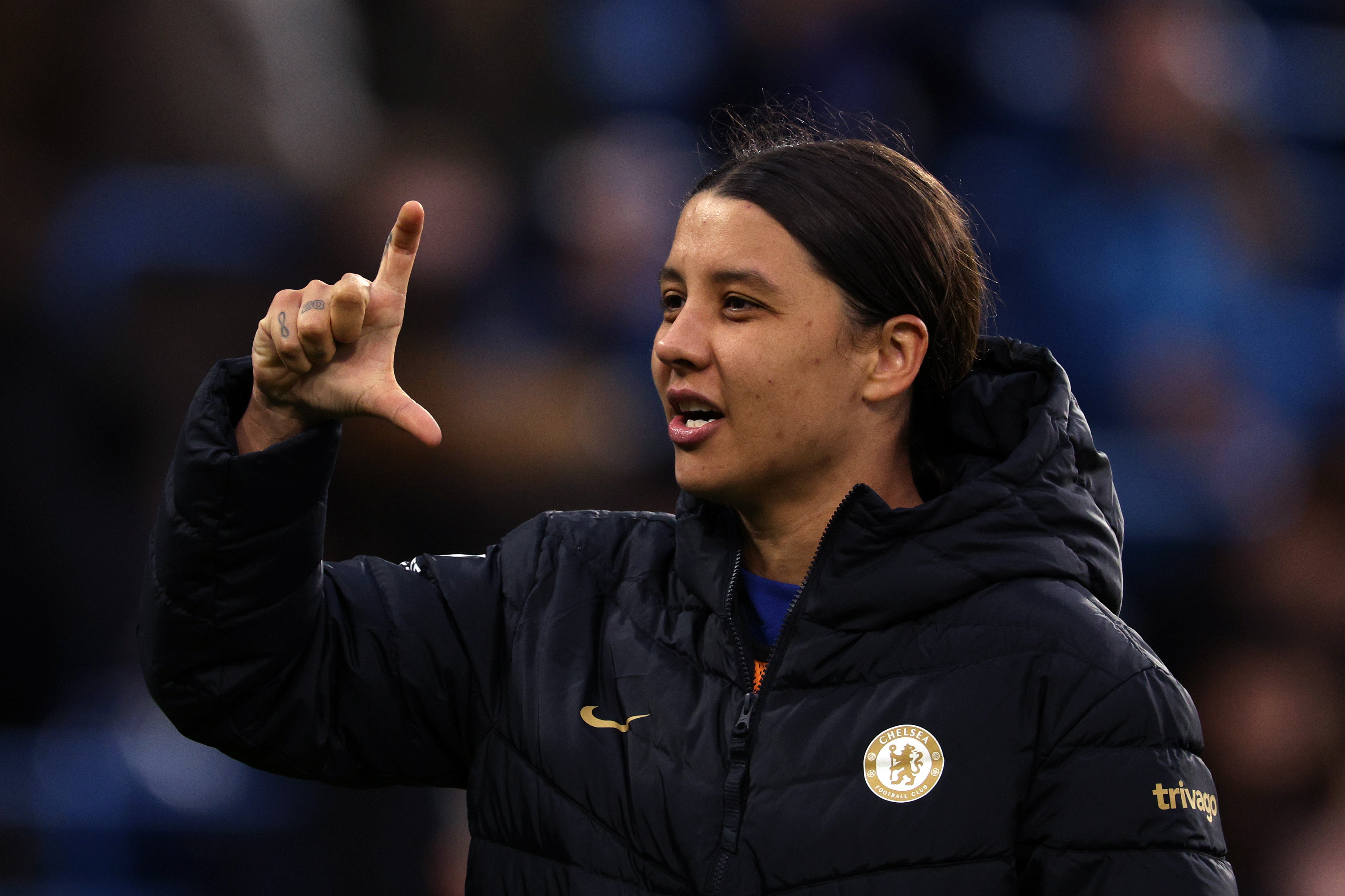 Striker Sam Kerr praised departing manager Emma Hayes ahead of Chelsea’s clash with Paris FC