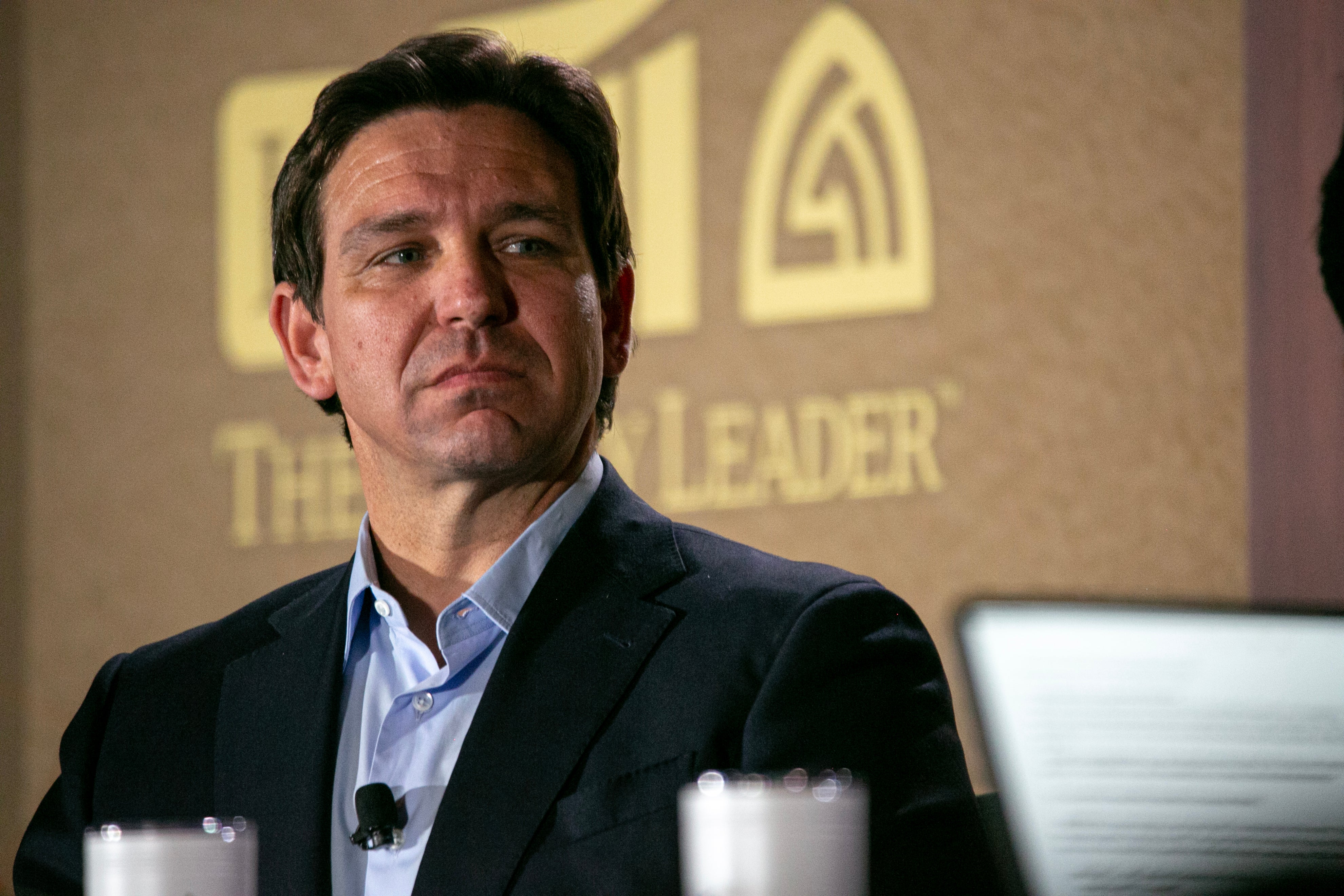 Republican presidential candidate Florida Governor Ron DeSantis attends the Thanksgiving Family Forum