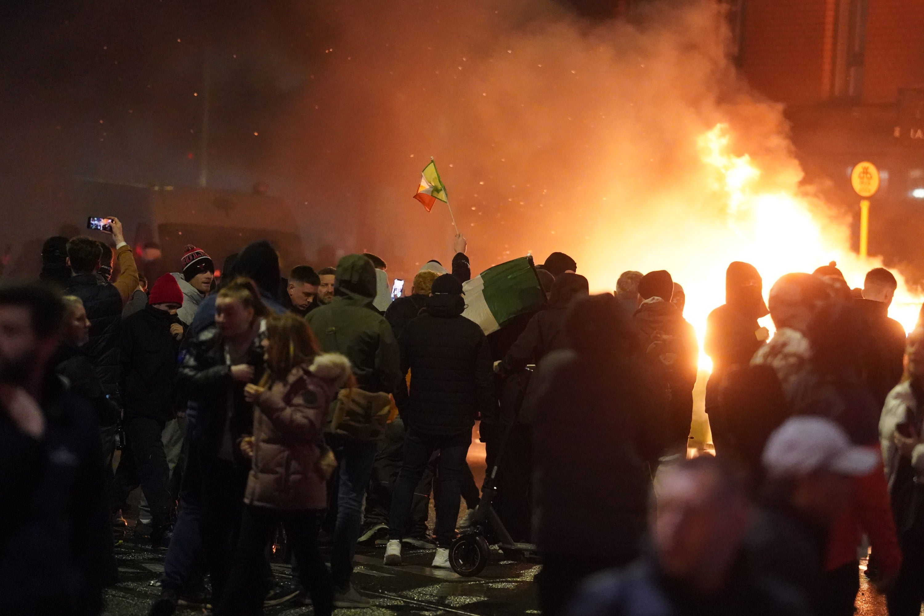 Police have been trying to disperse the protesters