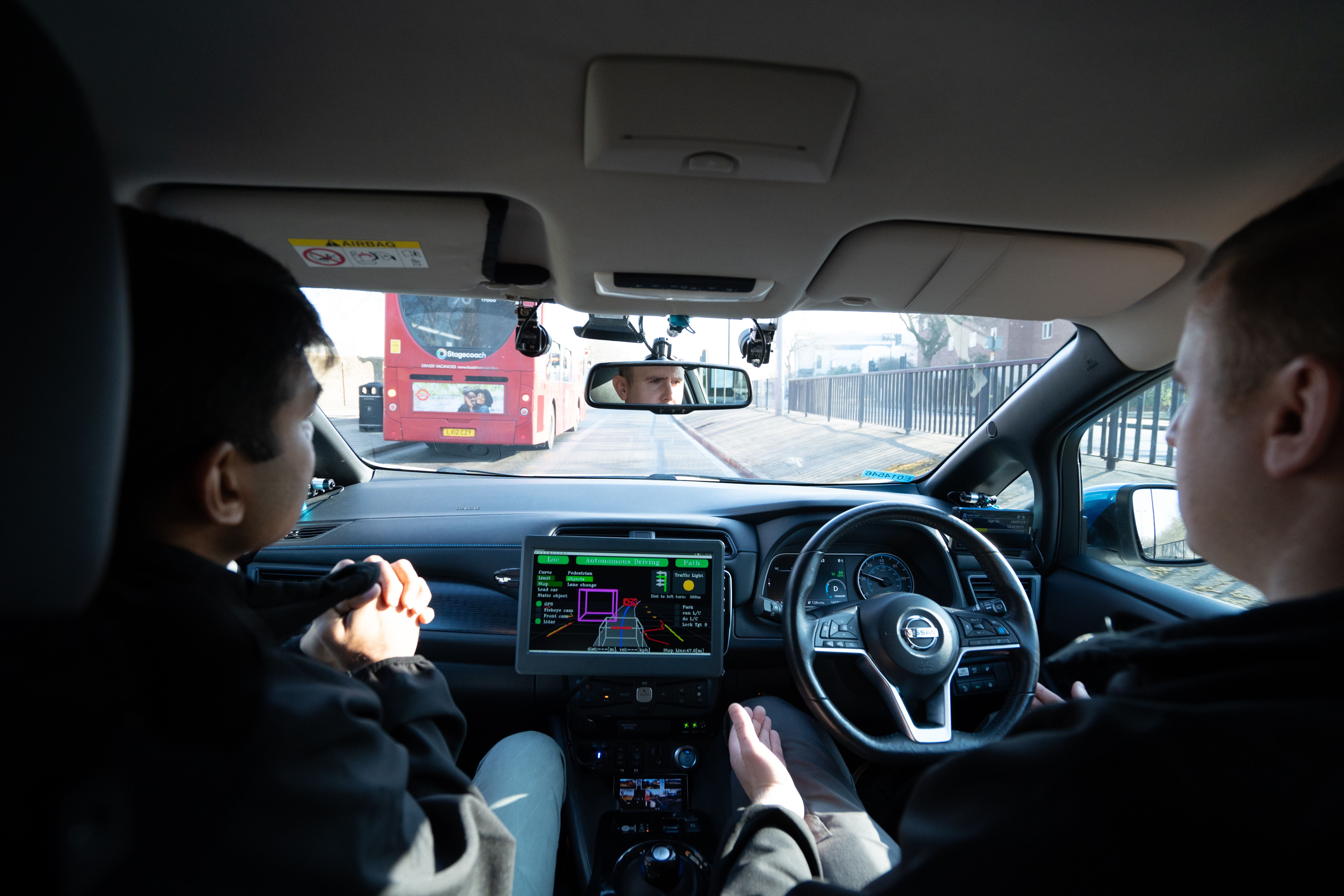 The Department for Transport’s proposed aim is for autonomous vehicles to be as safe as a ‘competent and careful human driver’ (Stefan Rousseau/PA)