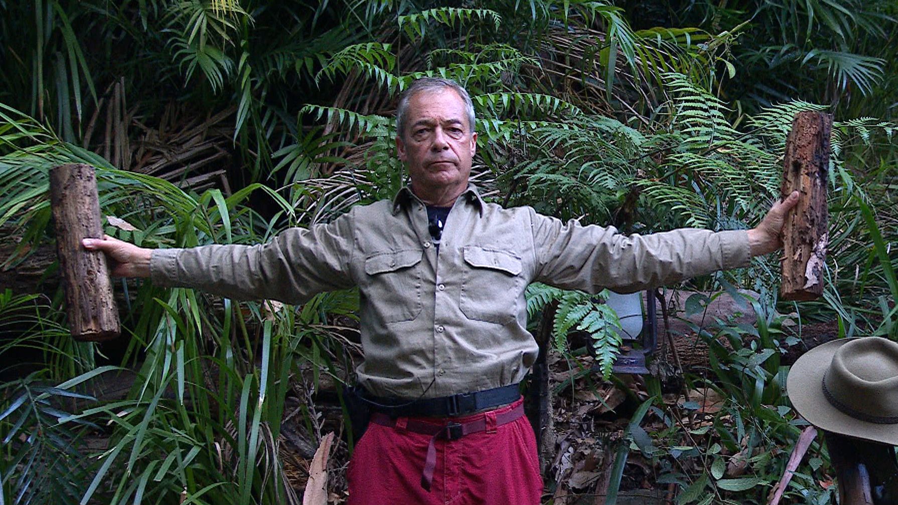 Wild card: Nigel Farage in the I’m a Celebrity jungle