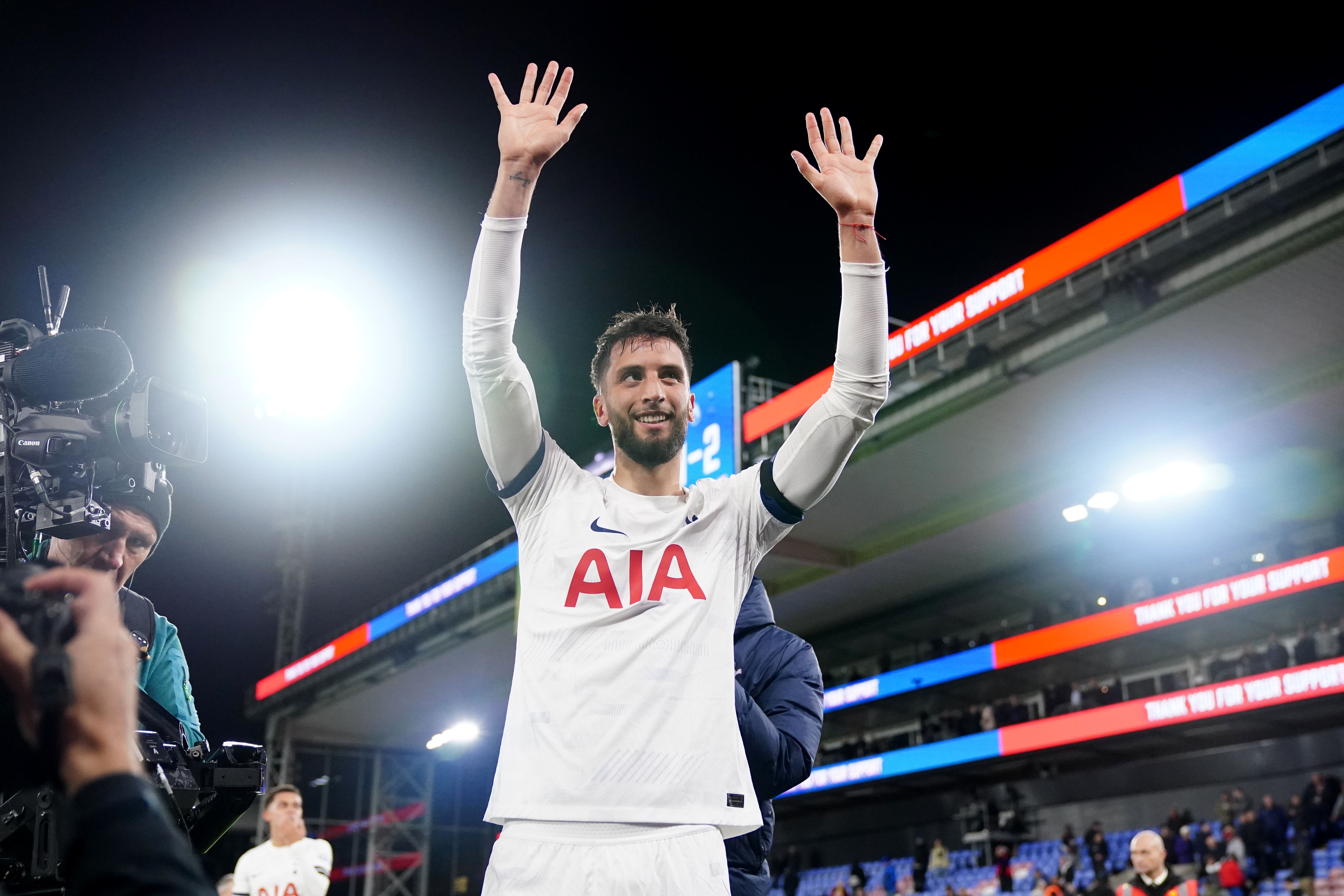 Rodrigo Bentancur made his comeback appearance for Tottenham at Crystal Palace last month (John Walton/PA)