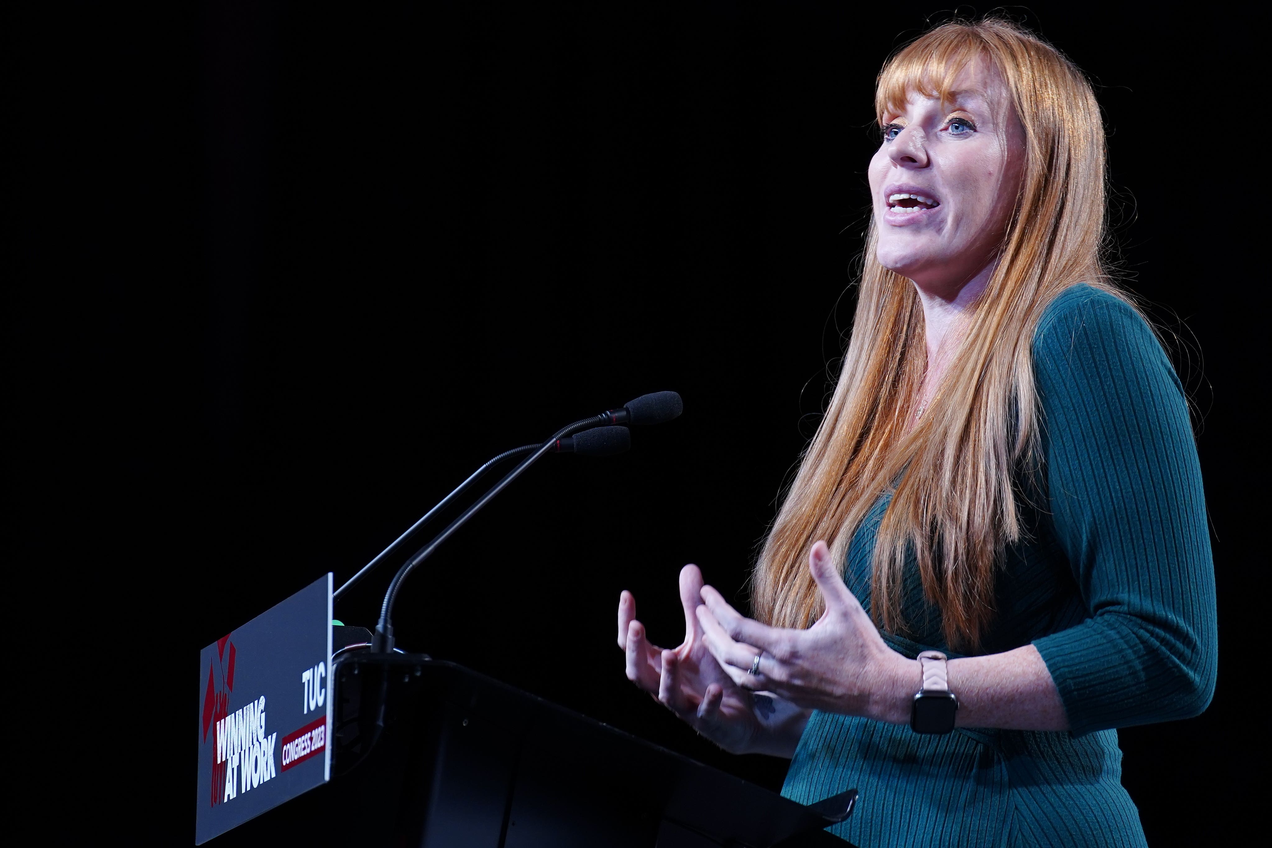 Deputy Labour leader Angela Rayner is in charge of delivering the party’s New Deal for Working People (PA)