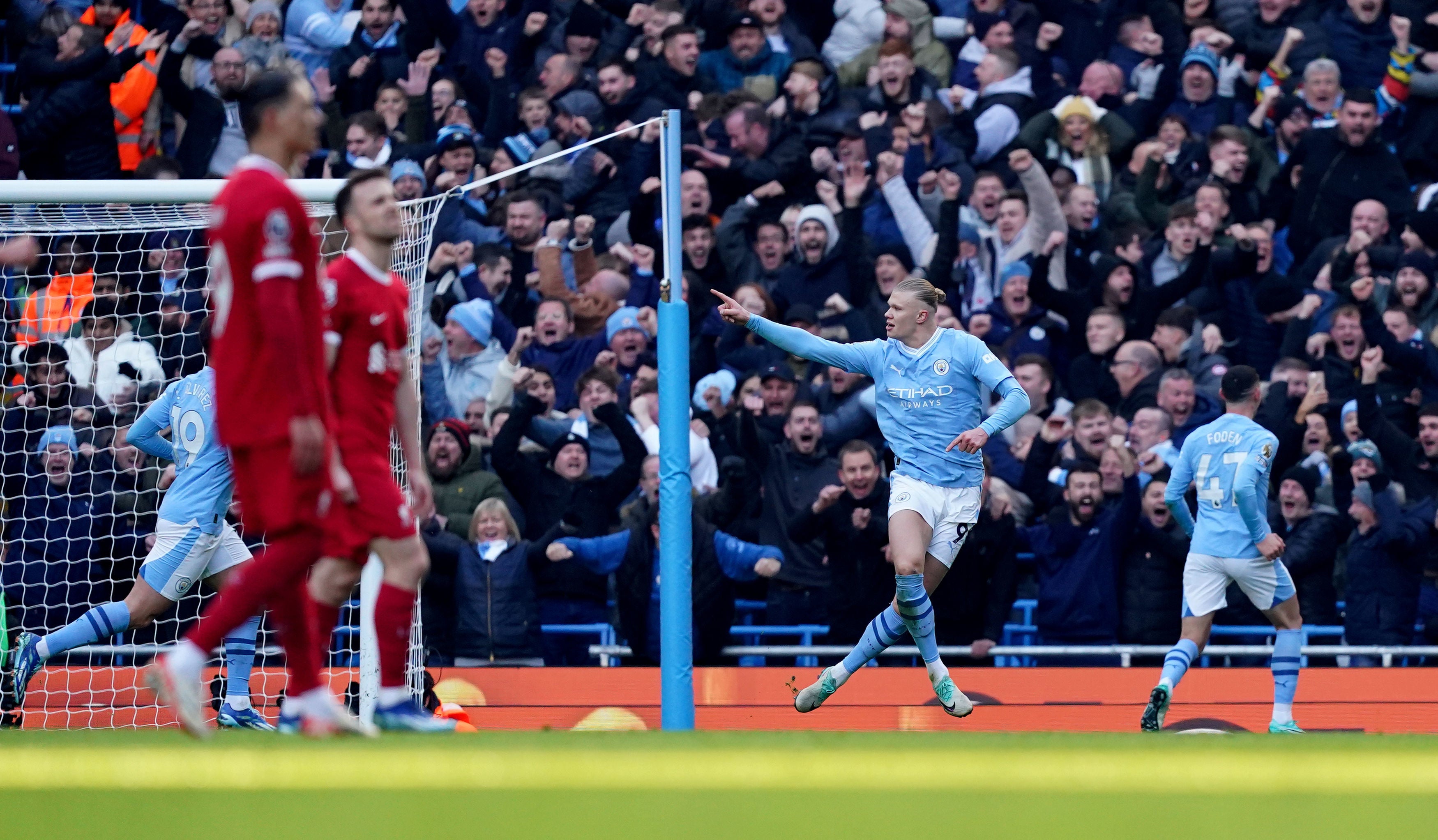 Erling Haaland’s strike means the City forward now holds the record for being the quickest player to score 50 Premier League goals