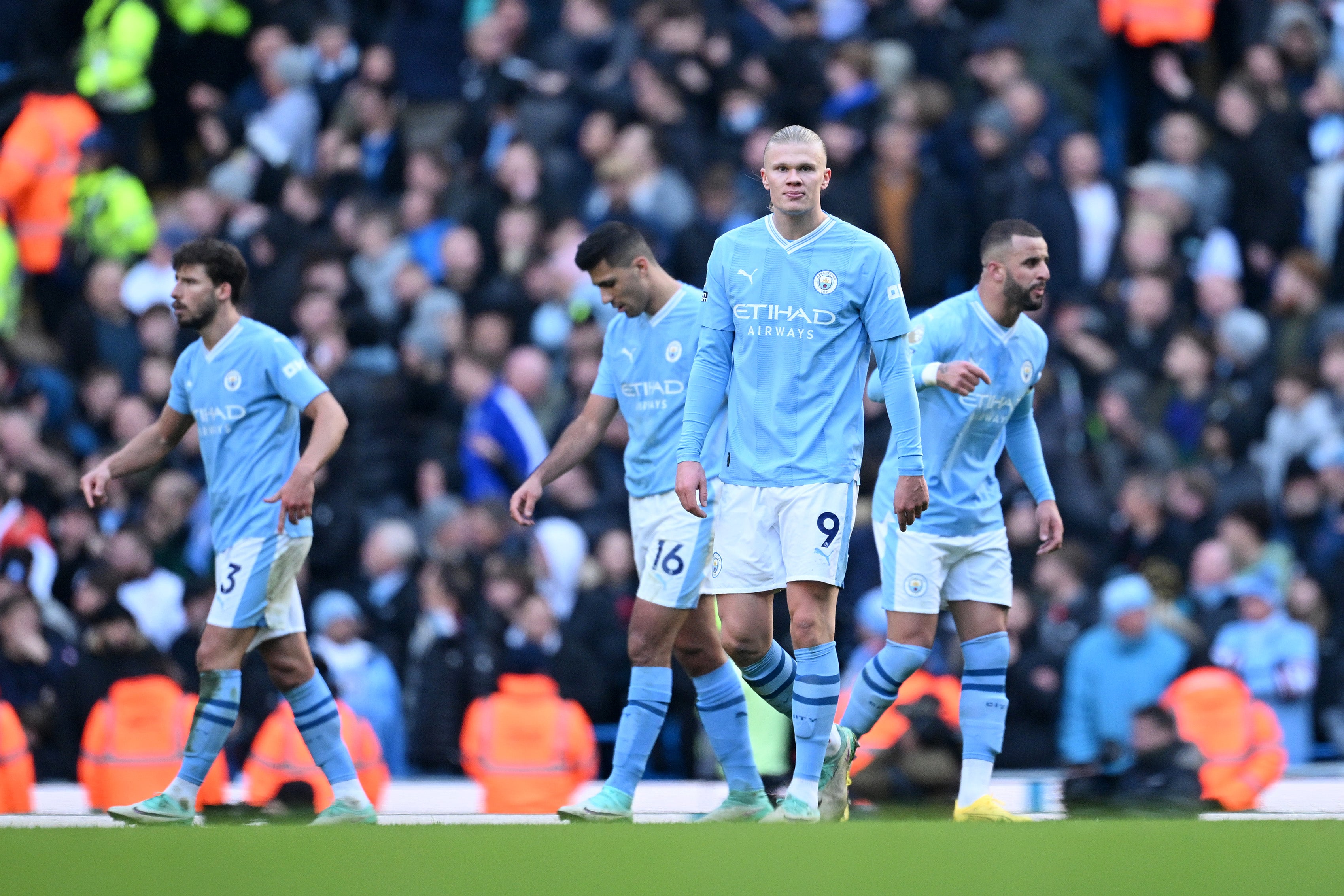 Man City let a one goal lead slip to draw with Liverpool