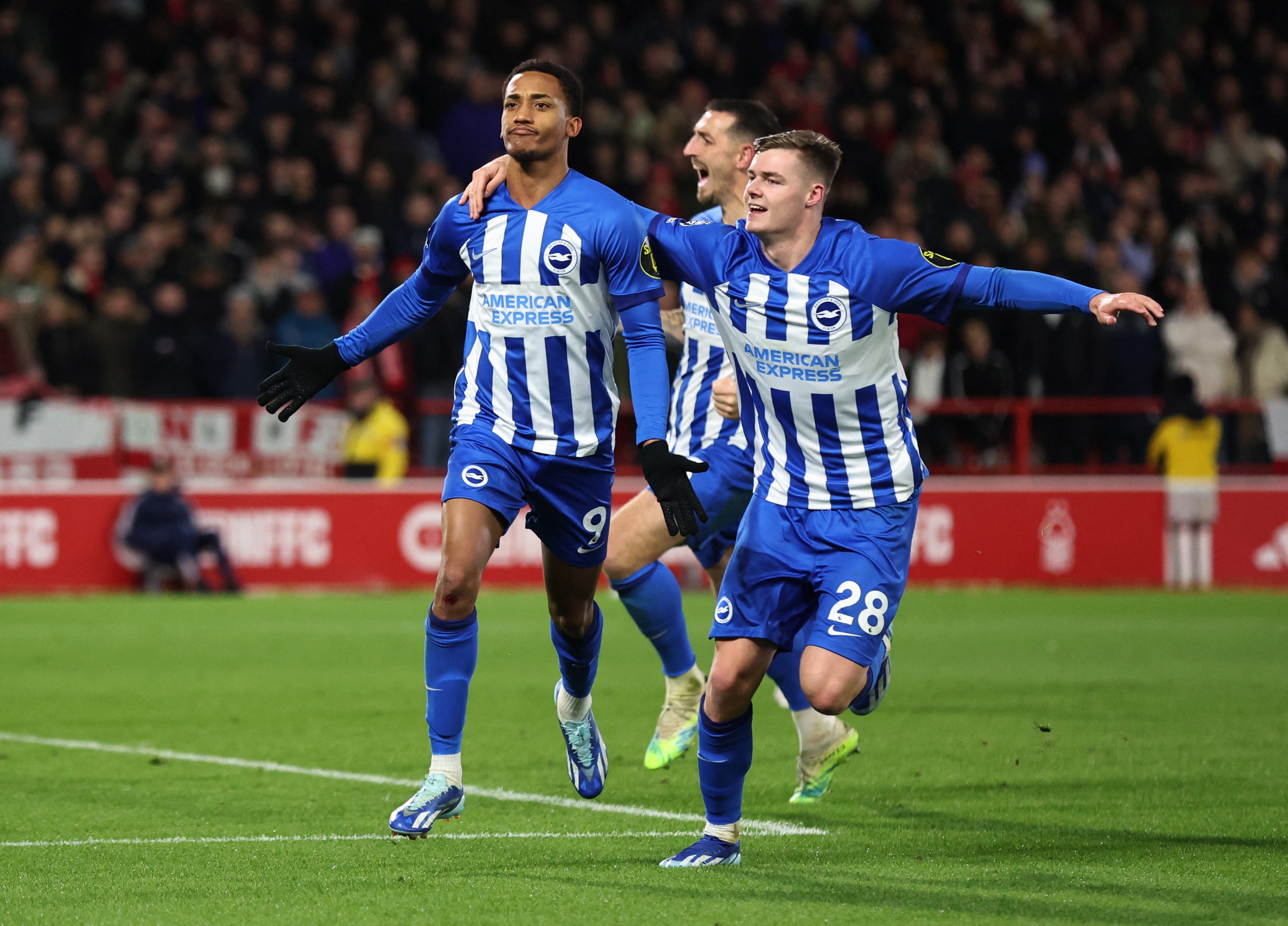 Joao Pedro and Evan Ferguson got on the scoresheet as Brighton edged past Nottingham Forest