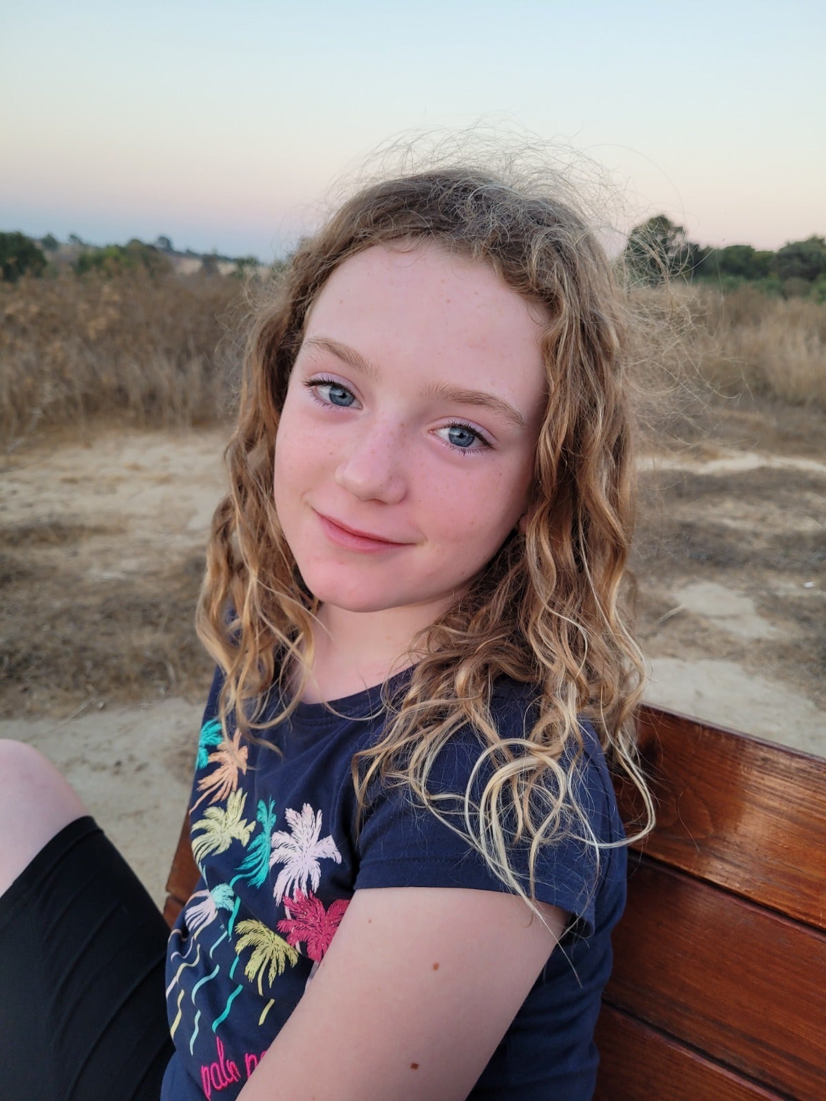 Emily Hand, aged nine, is among the captives freed on Saturday night