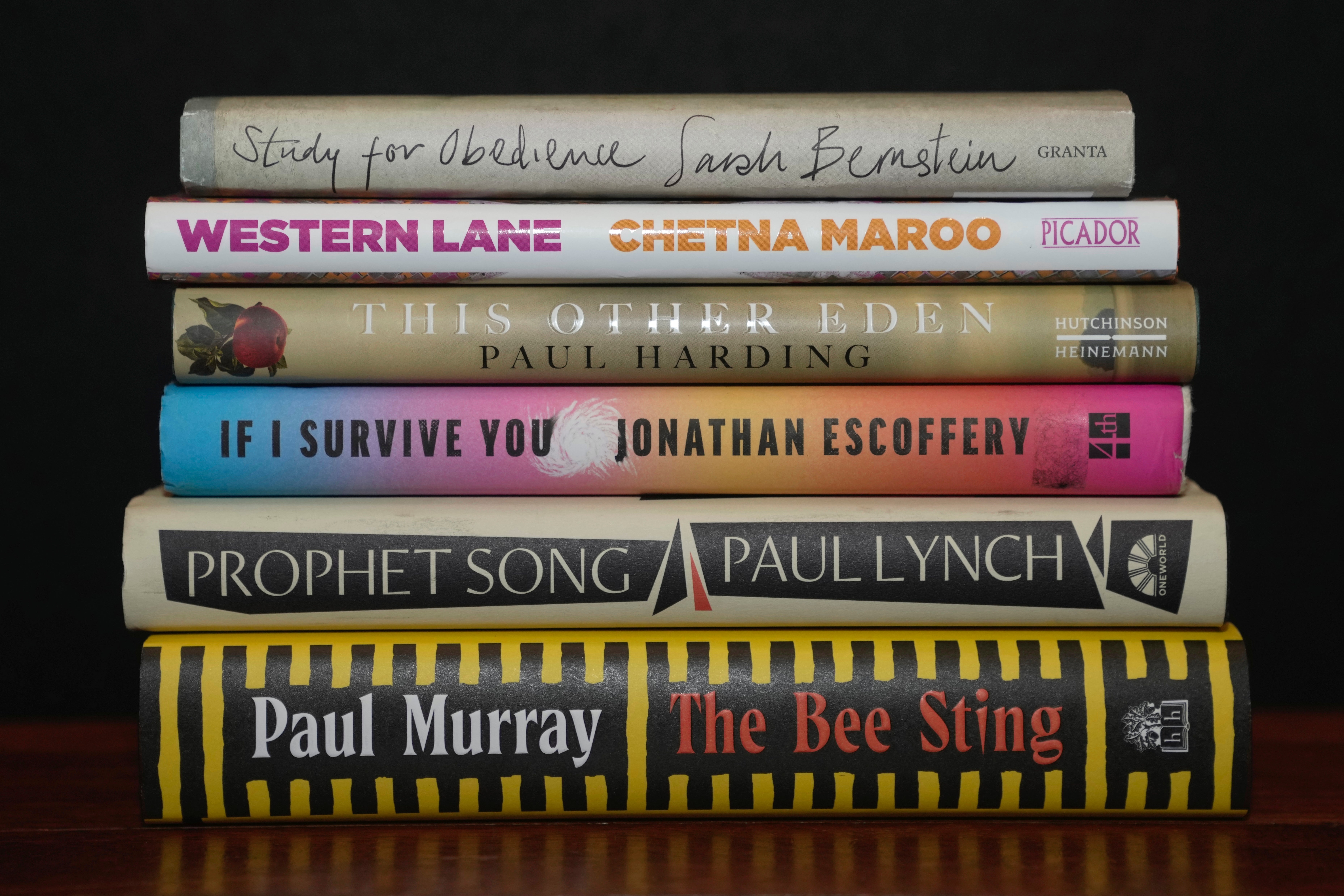 The six shortlisted works for the 2023 Booker Prize