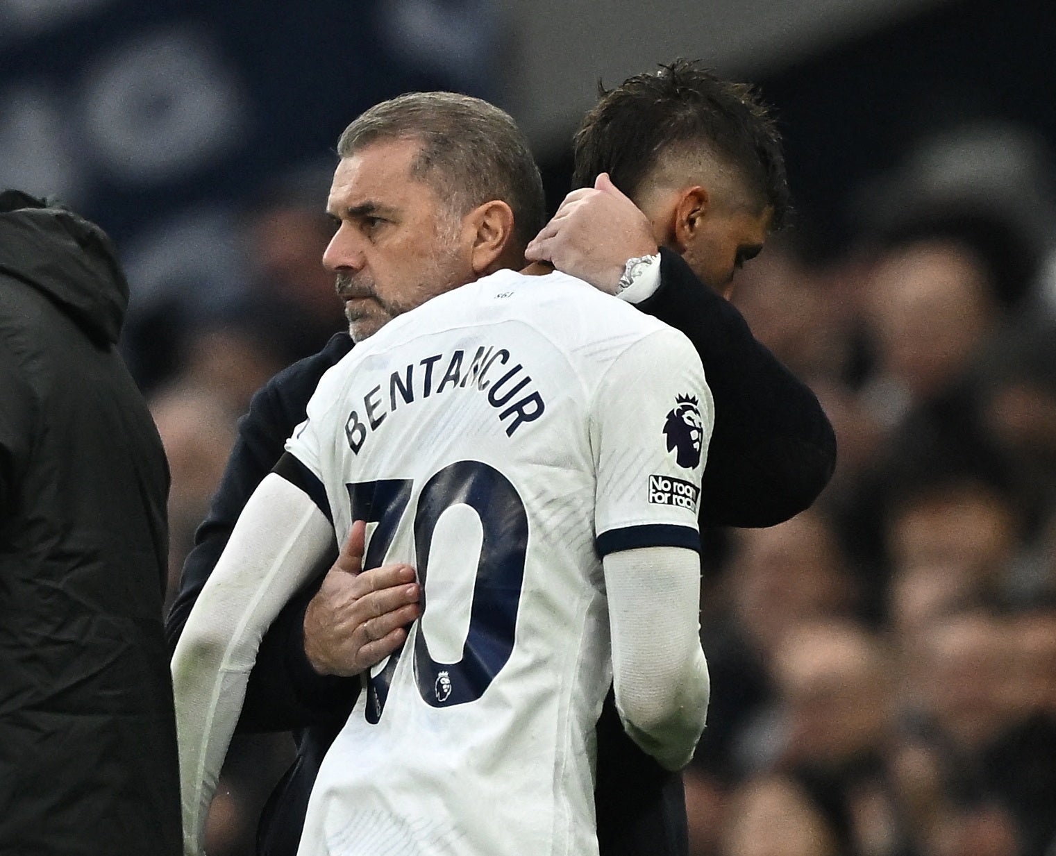 Rodrigo Bentancur was forced off after half an hour against Aston Villa