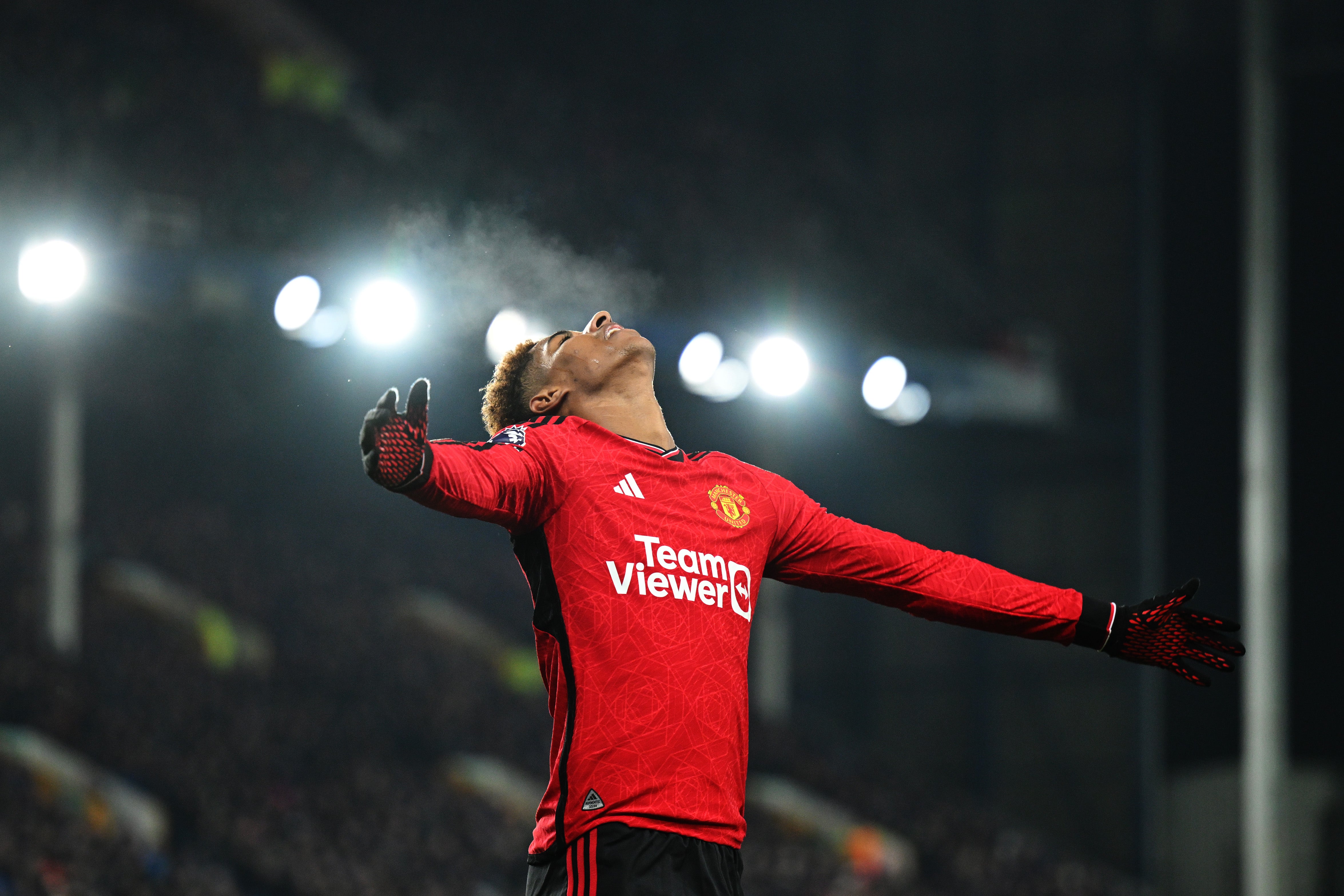 Marcus Rashford scored United’s second from the penalty spot