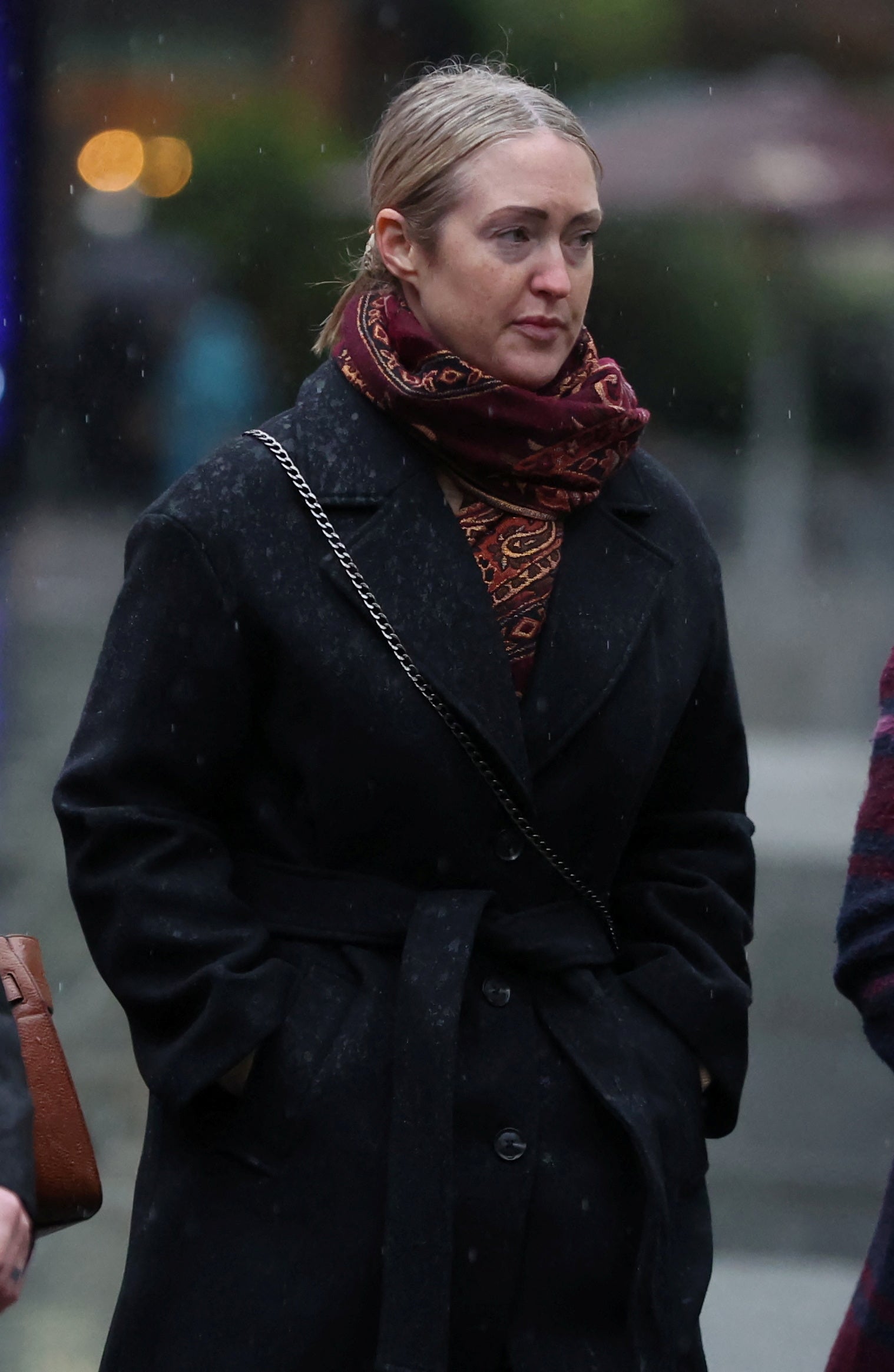 Esther Ghey, mother of murdered teenager Brianna Ghey, arriving at Manchester Crown Court ahead of the trial