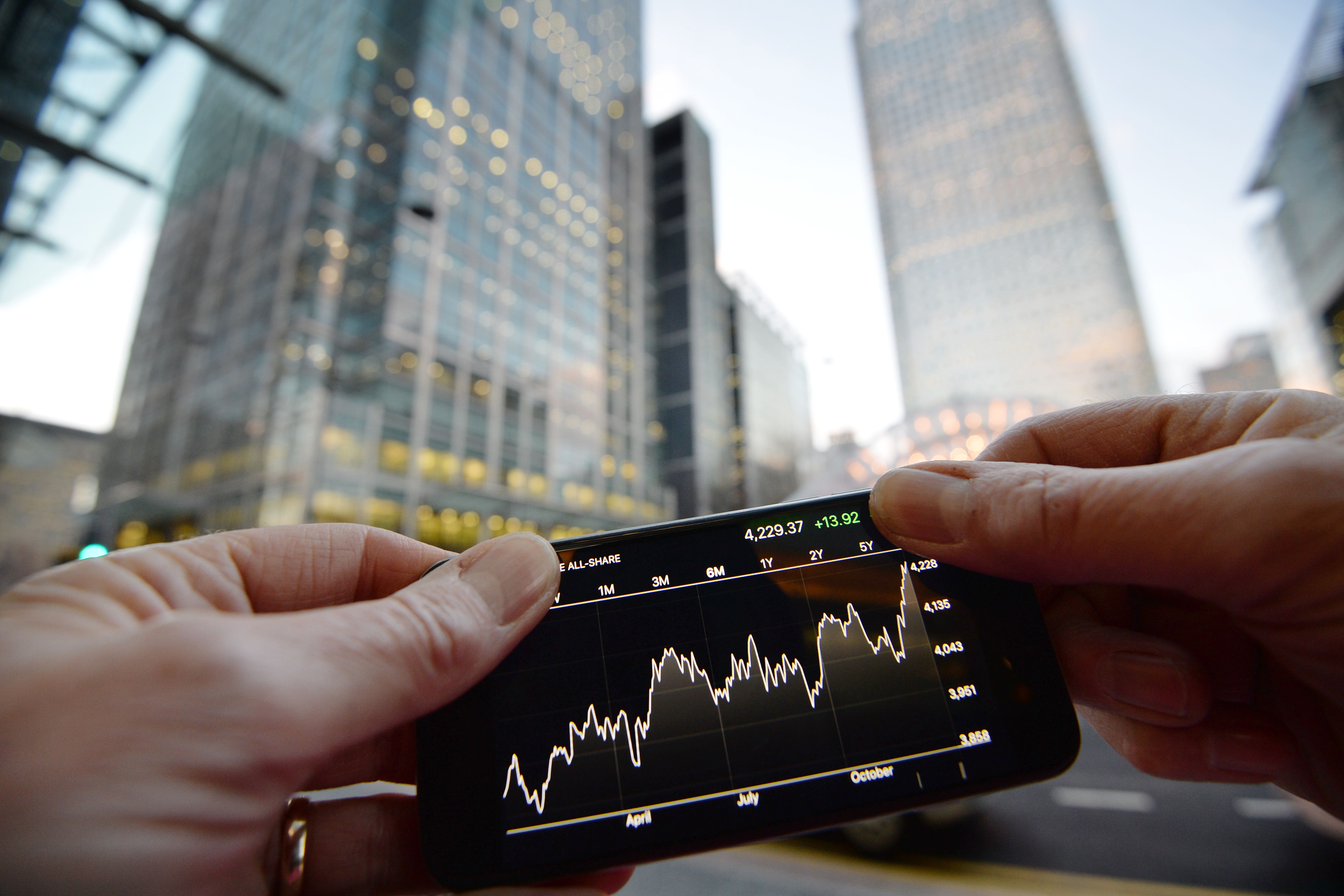 Global stocks have started the week on the back foot (John Stillwell/PA)