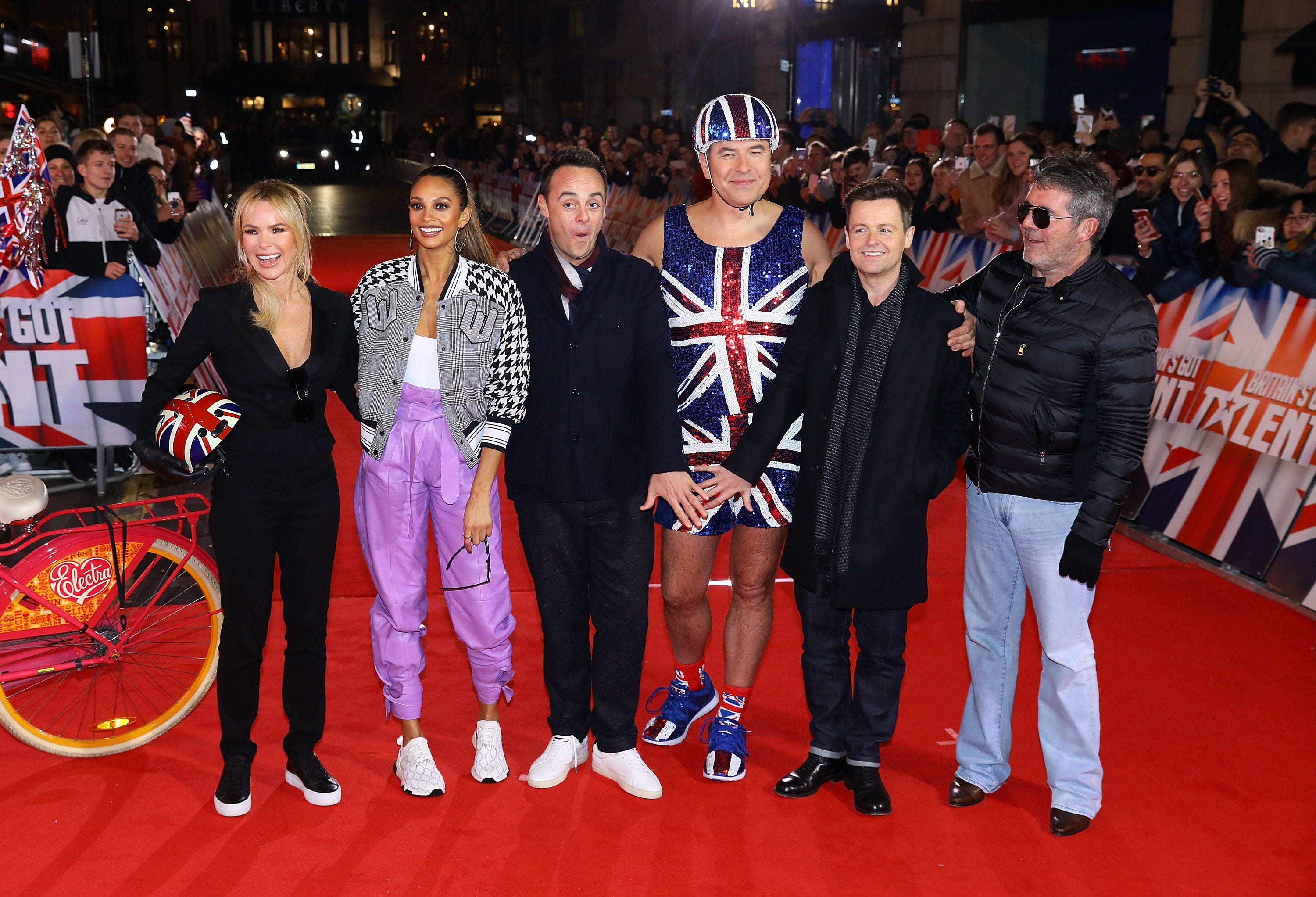 Walliams (third from right) at ‘Britain’s Got Talent’ auditions in 2019