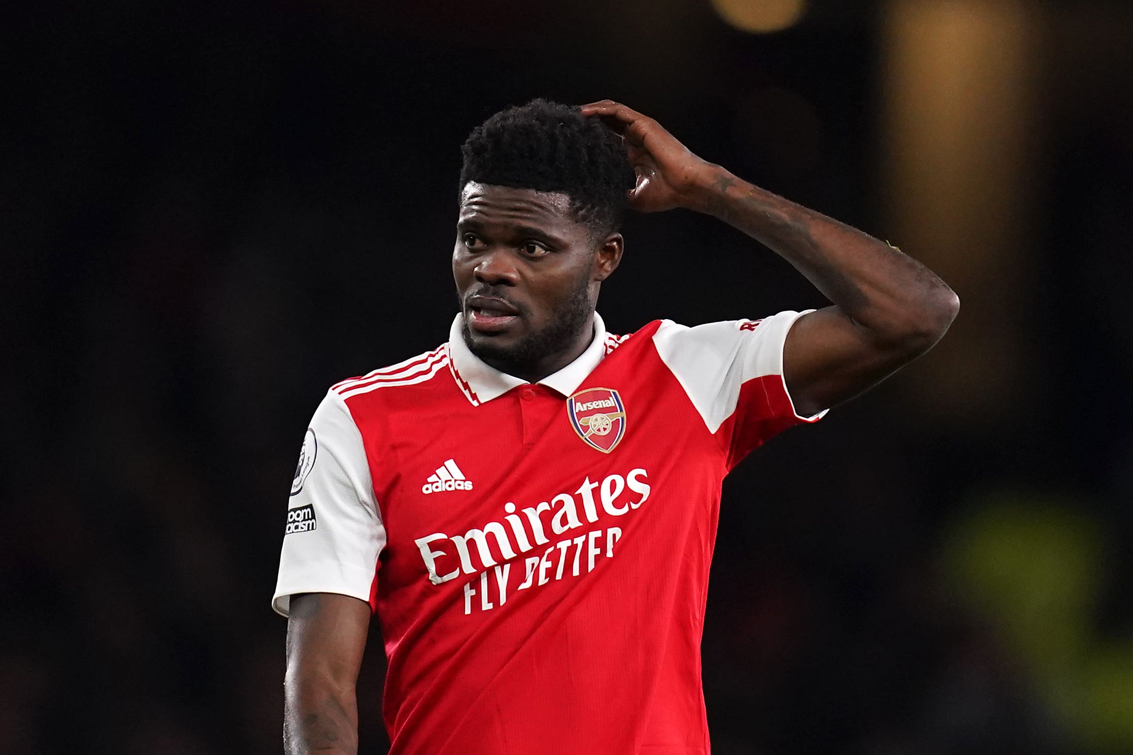 Arsenal’s Thomas Partey (John Walton/PA)