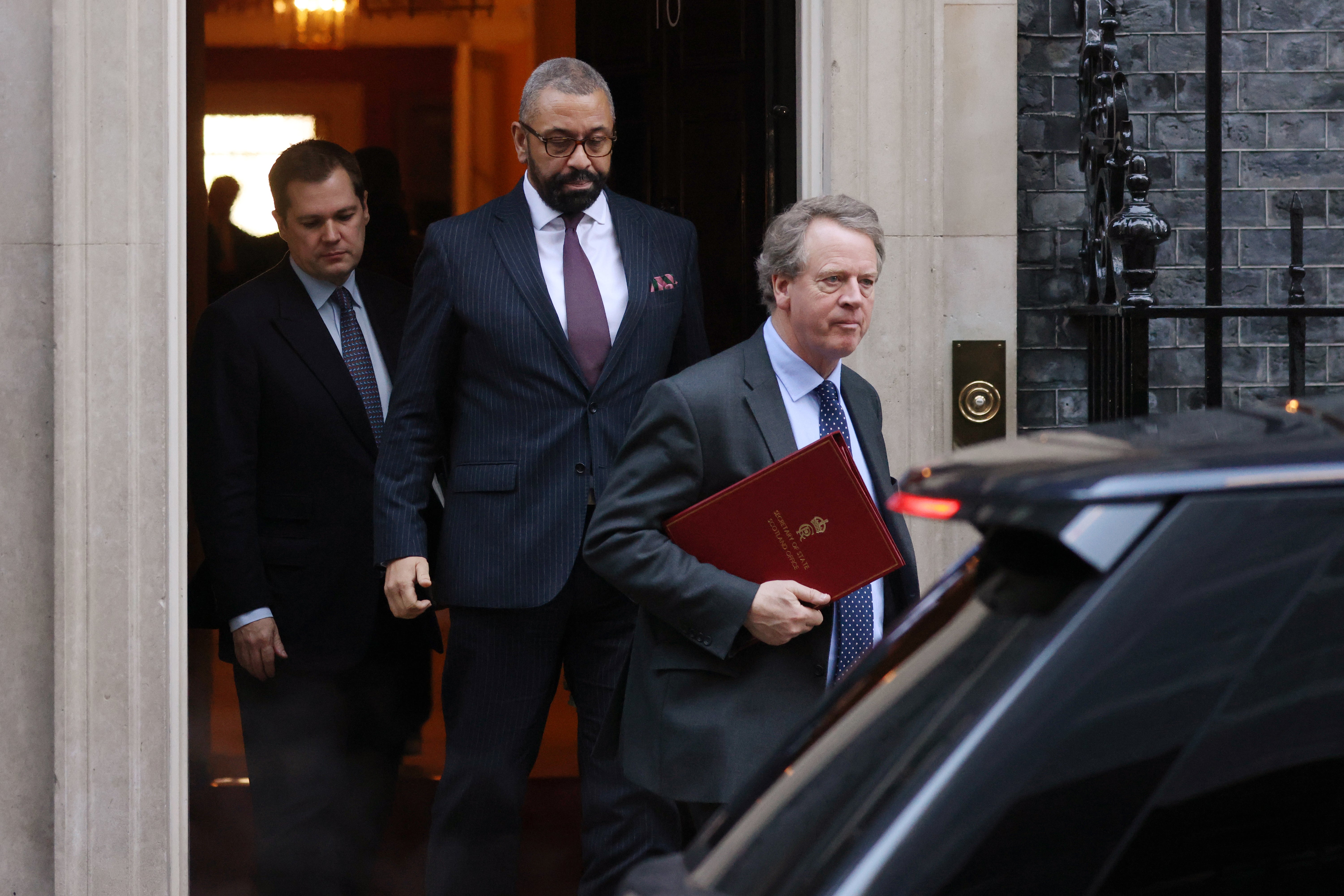 New home secretary James Cleverly leaves cabinet on Tuesday