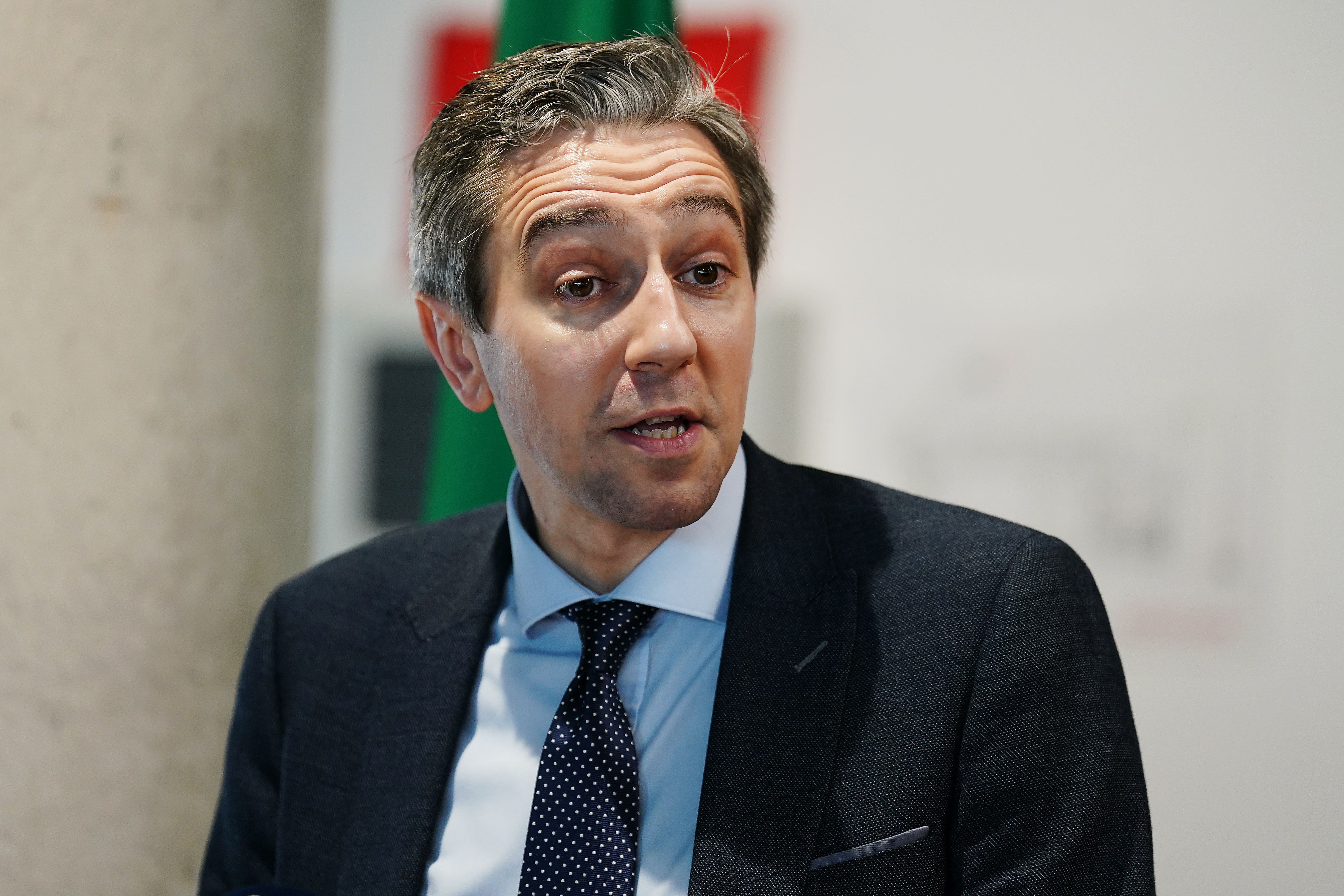 Irish science minister Simon Harris said the challenges of climate change and food sustainability are faced by all (Brian Lawless/PA)