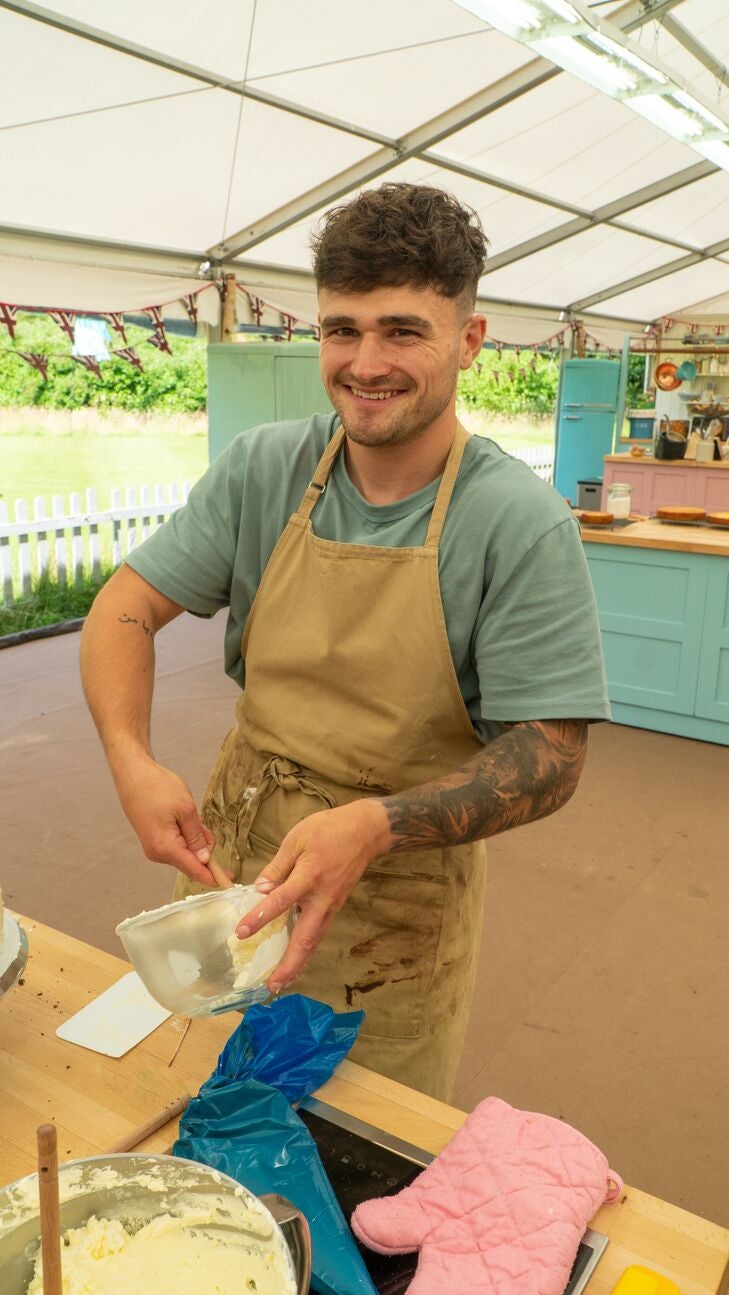 Matty during the GBBO final