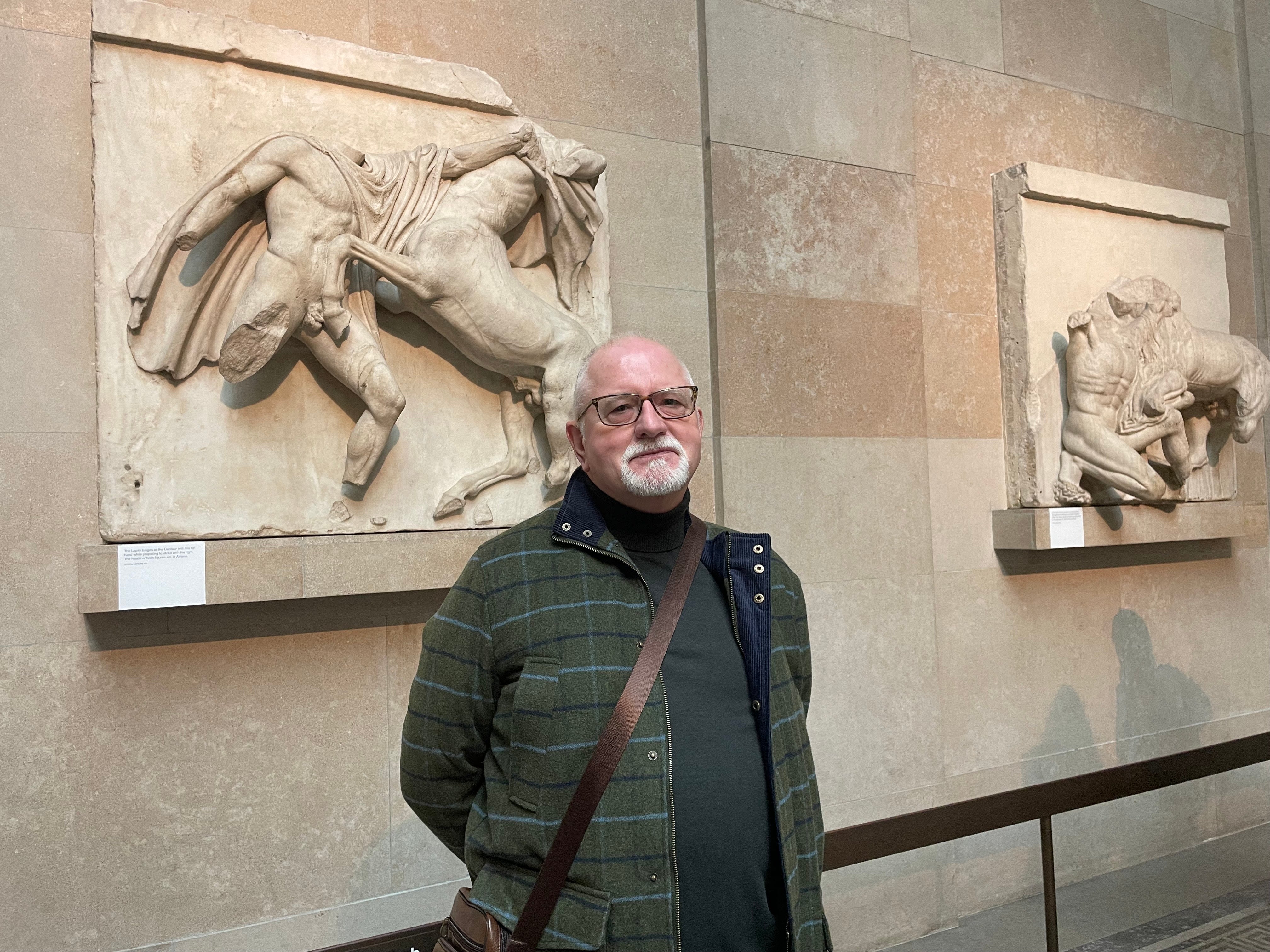 John Ransom said it ‘makes no sense’ that the heads of these statues remain in Athens