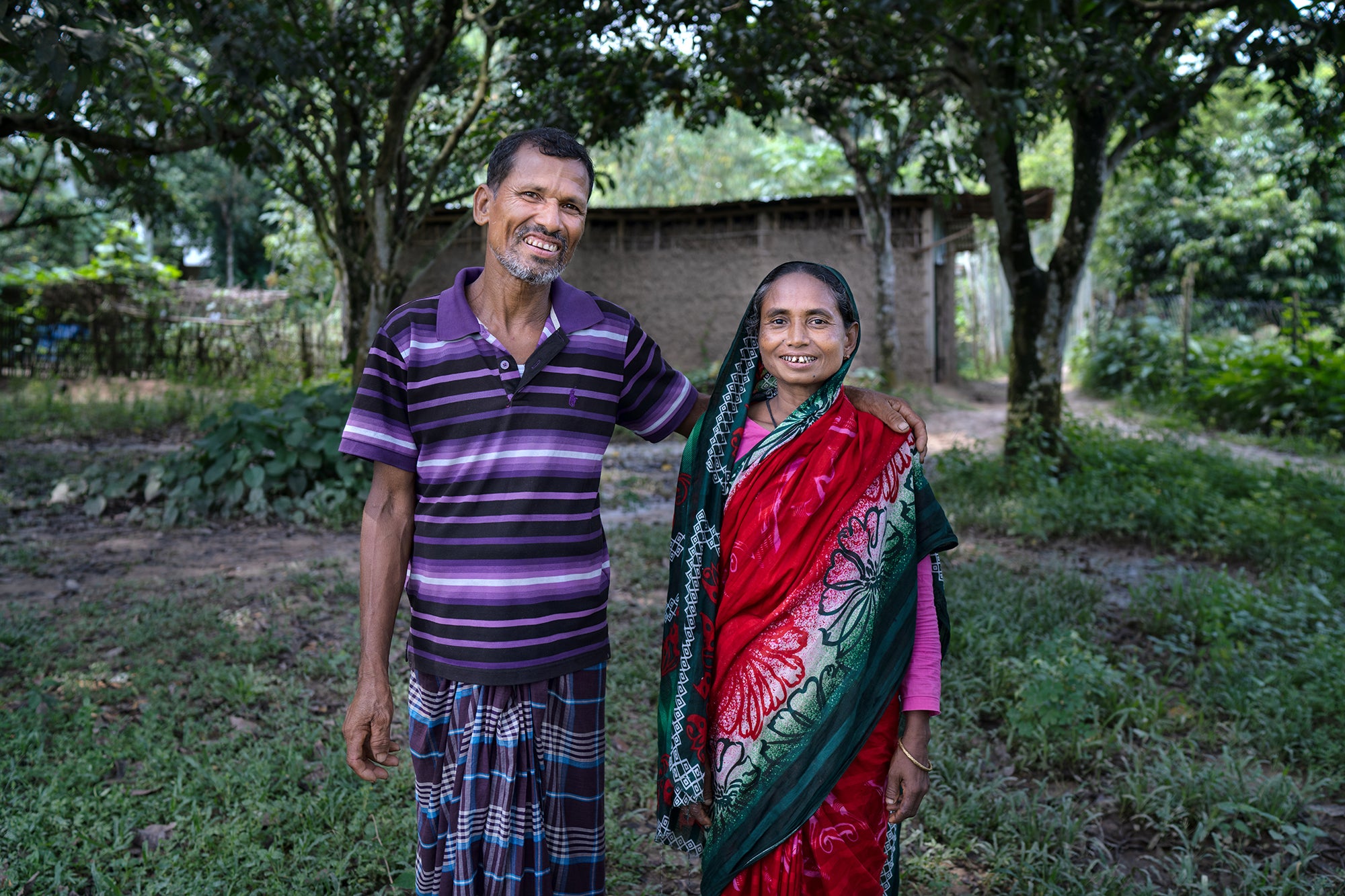 Gulshanara and husband Noab, who built their own farmhouse in Ghoraghat