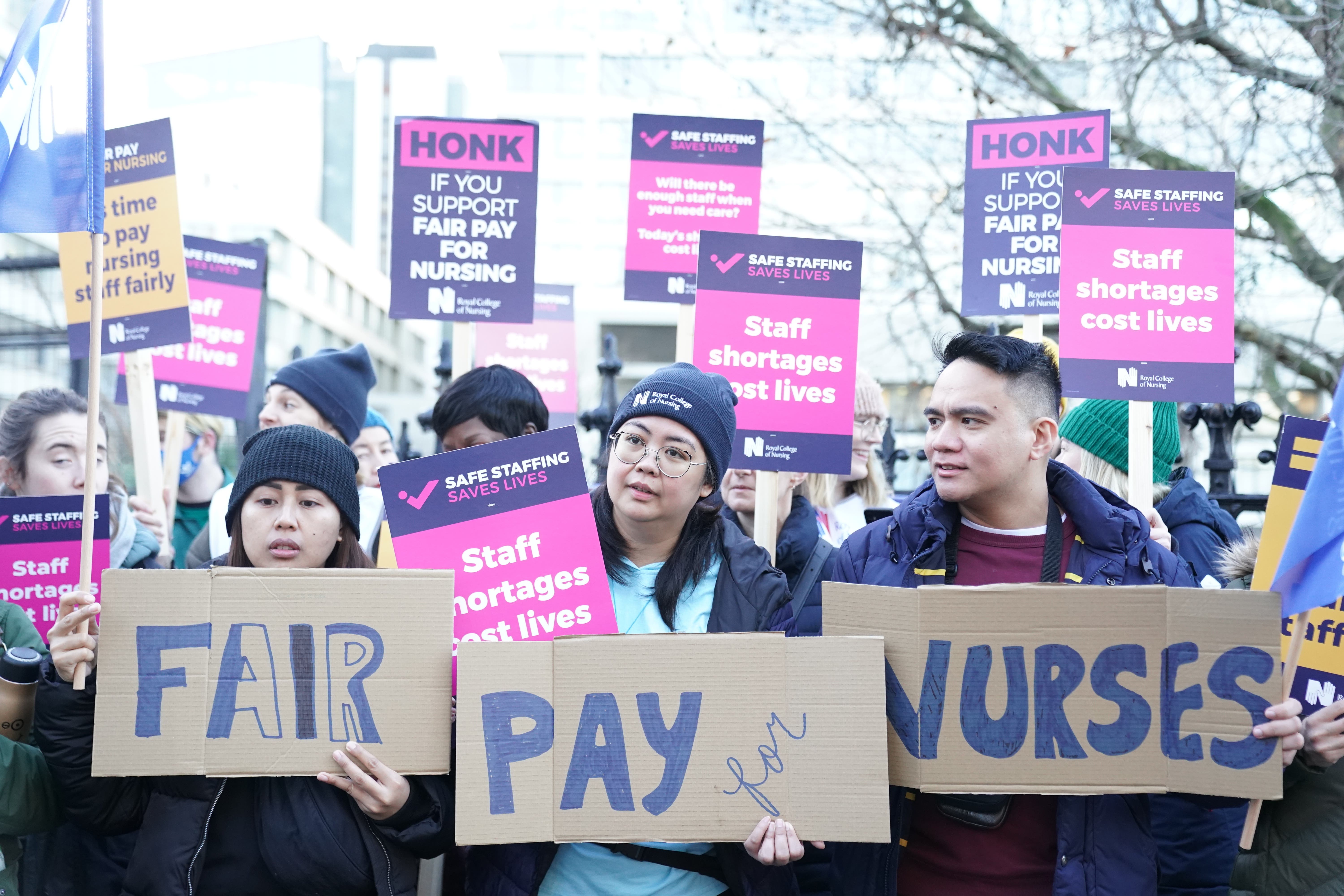 Nurses have called for pay talks to reopen (PA)