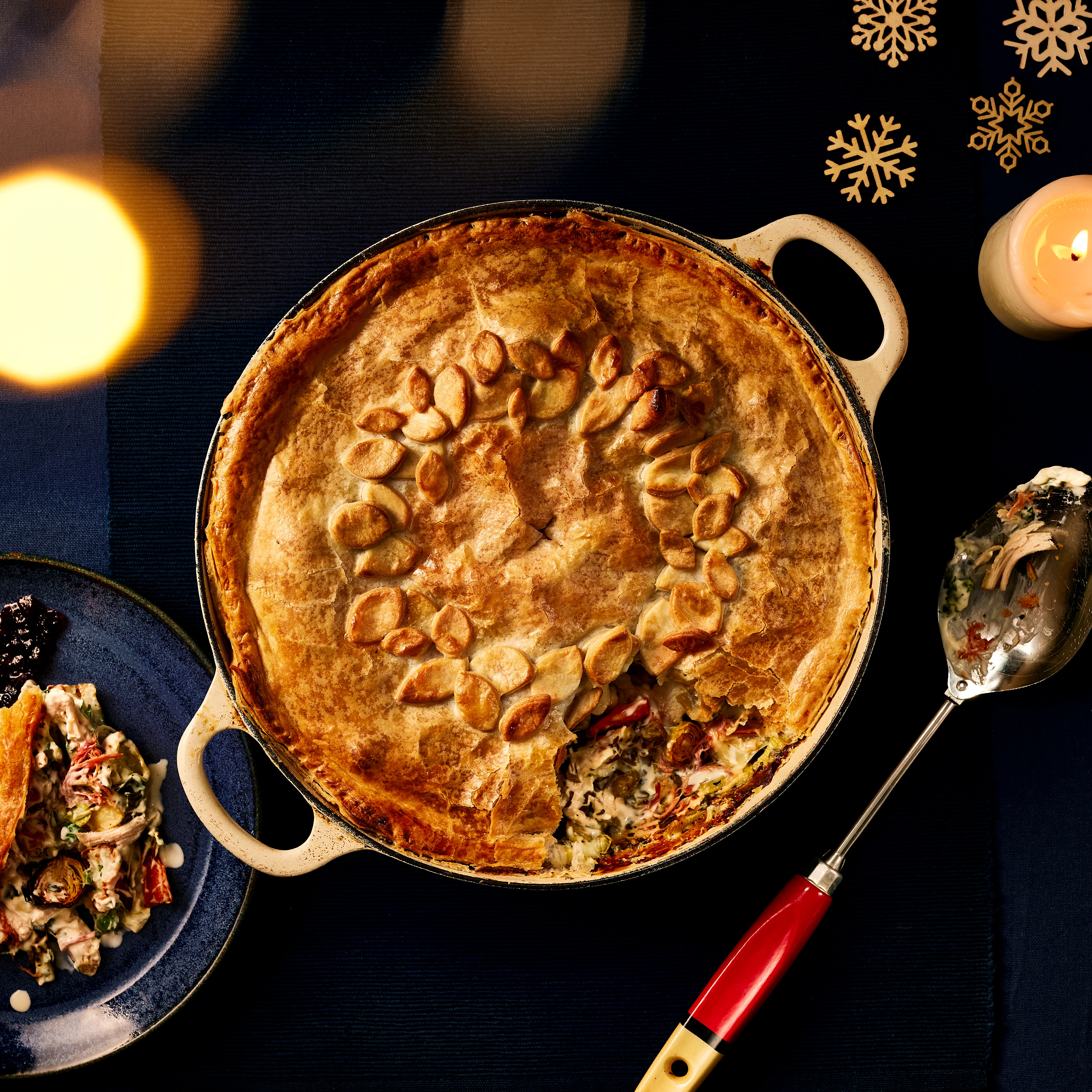 A hearty celebration of festive flavours wrapped in golden puff pastry, making leftovers something to look forward to