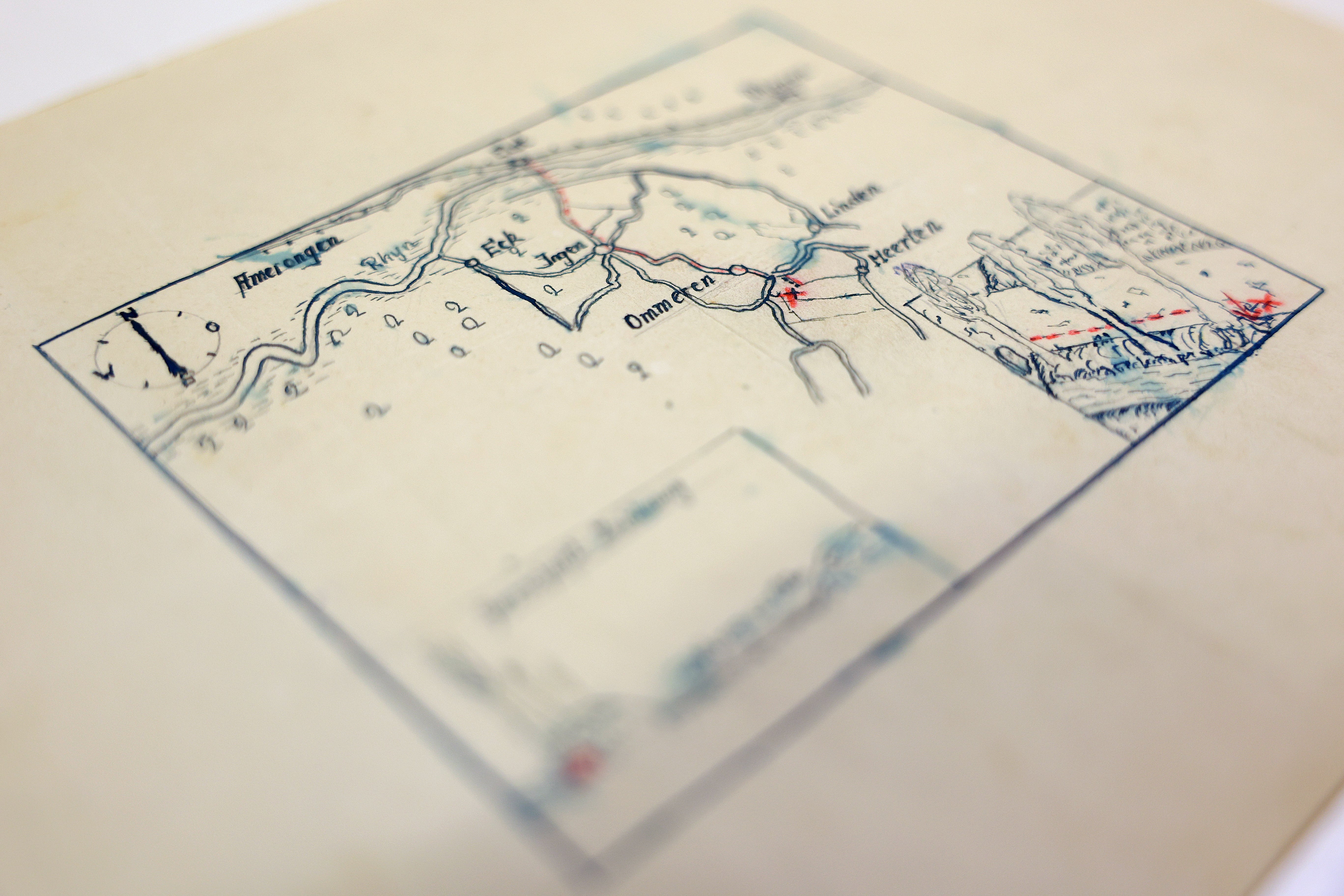 Earlier in 2023, the Dutch National Archive released this Second World War-era map of the Dutch village of Ommeren, which had a red X marking where German soldiers allegedly buried treasure