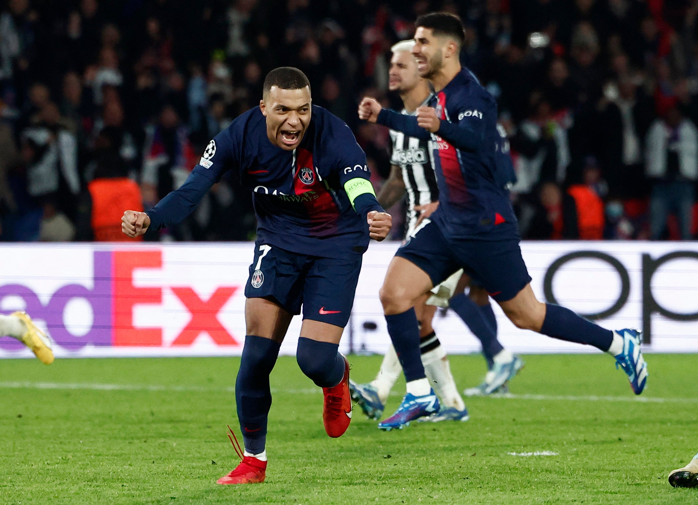 Kylian Mbappe scored the equaliser for PSG to keep them second in Group F